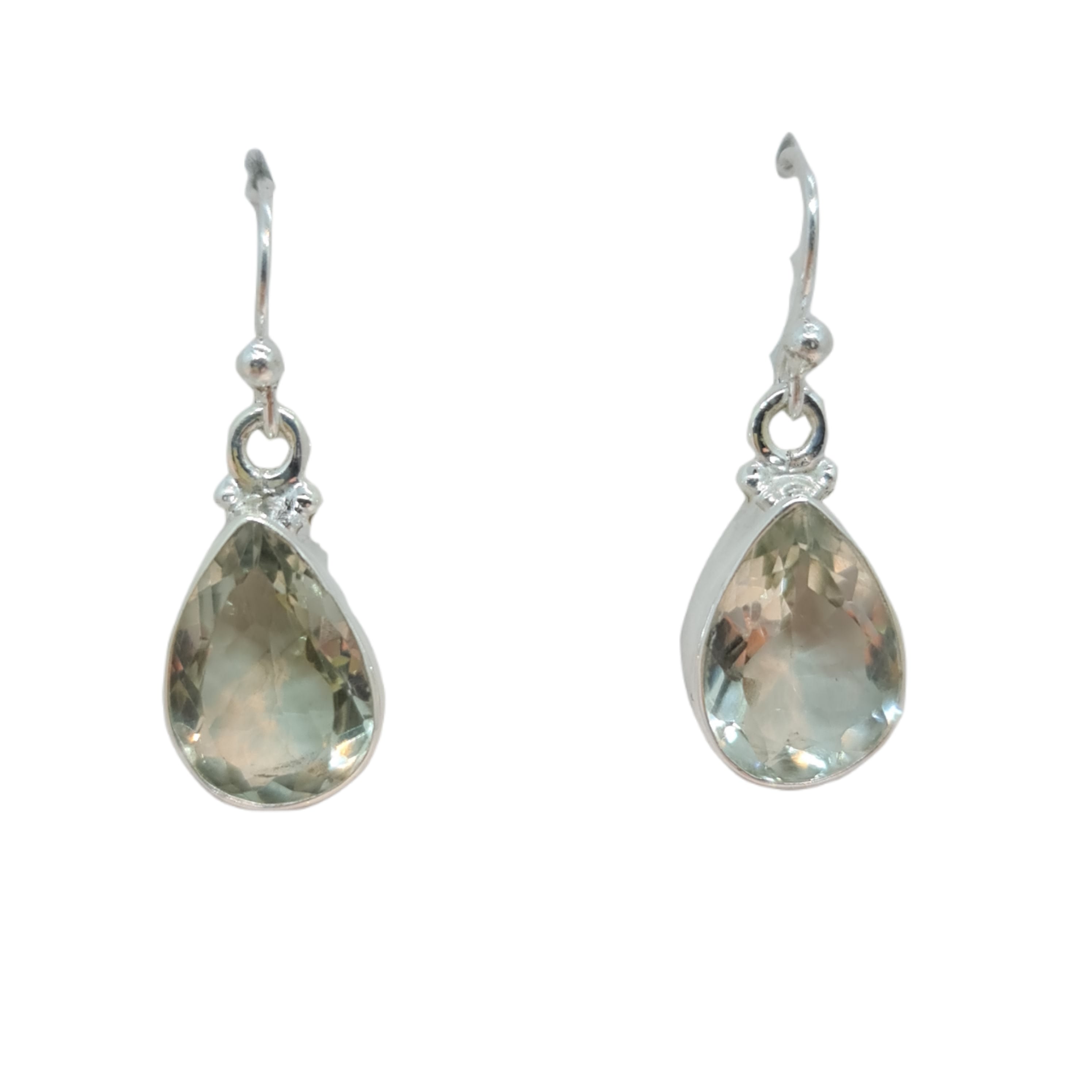 Green Amethyst Drop Earrings for Women - Elegant Tear Dangle Jewelry for Party, Wedding & Special Occasions