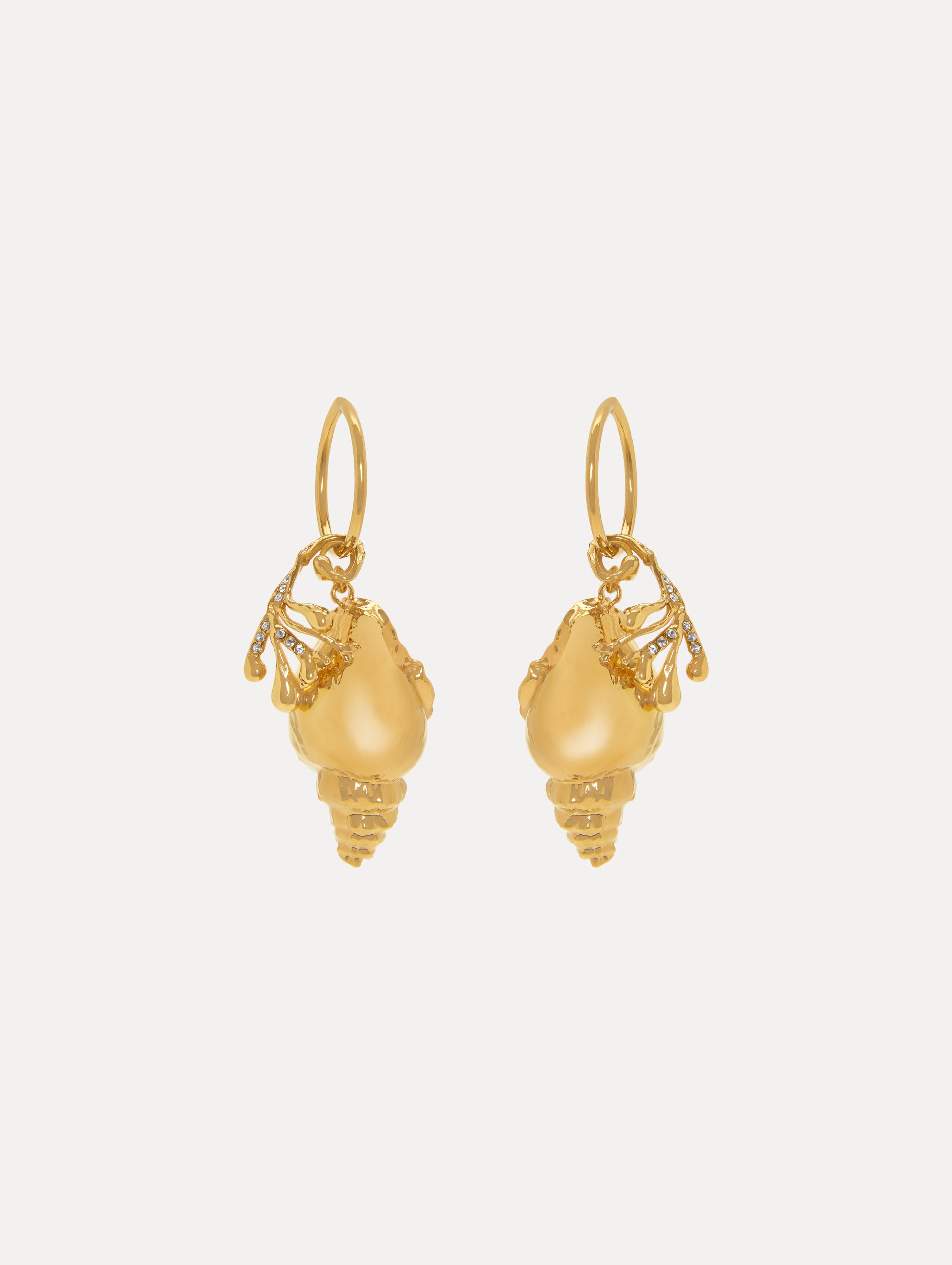 Stylish Coral & Shell Hoop Earrings for Women - Boho Beach Jewelry for Summer Vacation & Party Wear