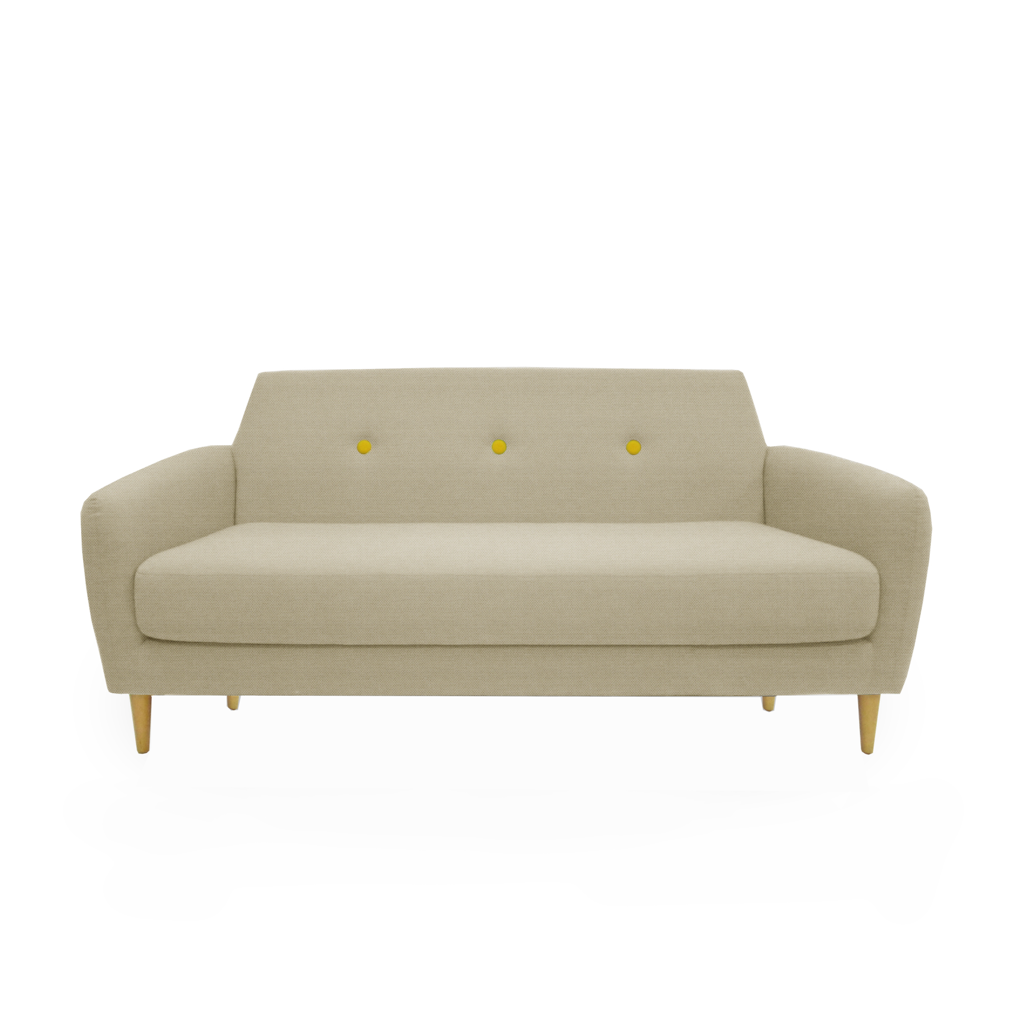Alto 3-Seater Sofa with AquaClean Fabric | Modern Living Room Furniture for Home & Office | Perfect for Small Spaces & Family Gatherings