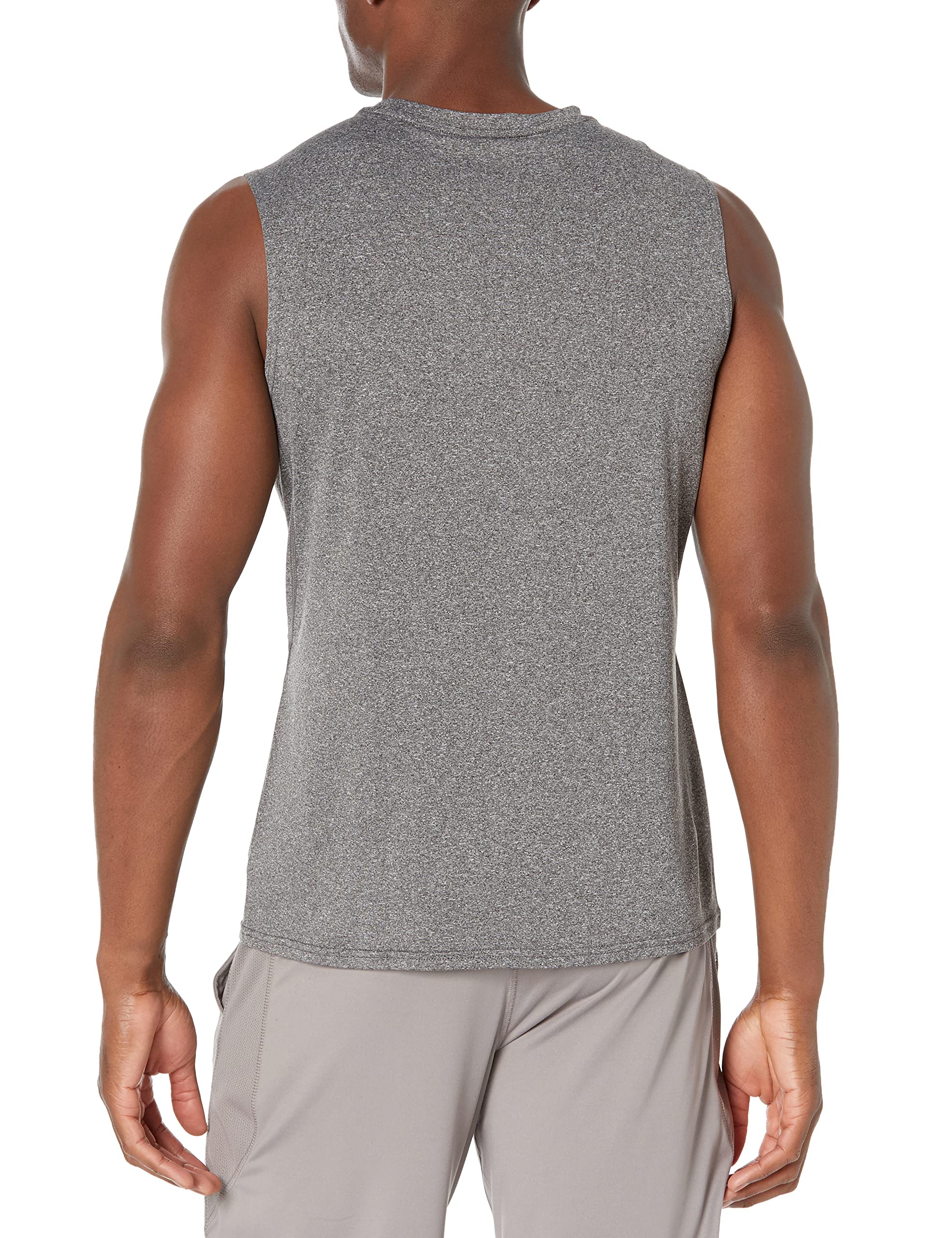 Amazon Essentials Men's Tech Stretch Muscle Shirt - Moisture Wicking Workout & Gym Shirt for Running, Training & Active Lifestyle