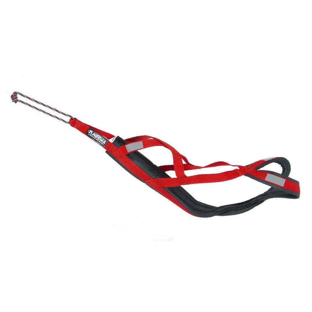Neewa Sled Pro Harness (Small, Red) - Durable X-Back Dog Pulling Harness for Huskies & Active Dogs | Perfect for Dog Sledding, Canicross, Bikejoring, Skijoring & Outdoor Adventures | Comfortable Mushing Harness for Training & Exercise