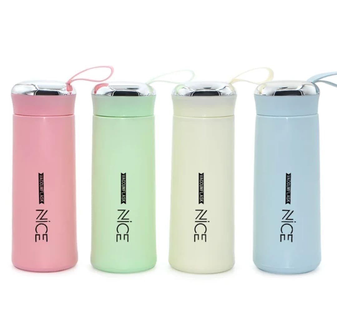 Hofex 450ml Insulated Glass Juice Bottle with Leak-Proof Lid - Wide Mouth & Easy Open Design - Inner Glass Outer Plastic for Temperature Retention - Perfect for Smoothies, Cold Brew & On-the-Go Hydration