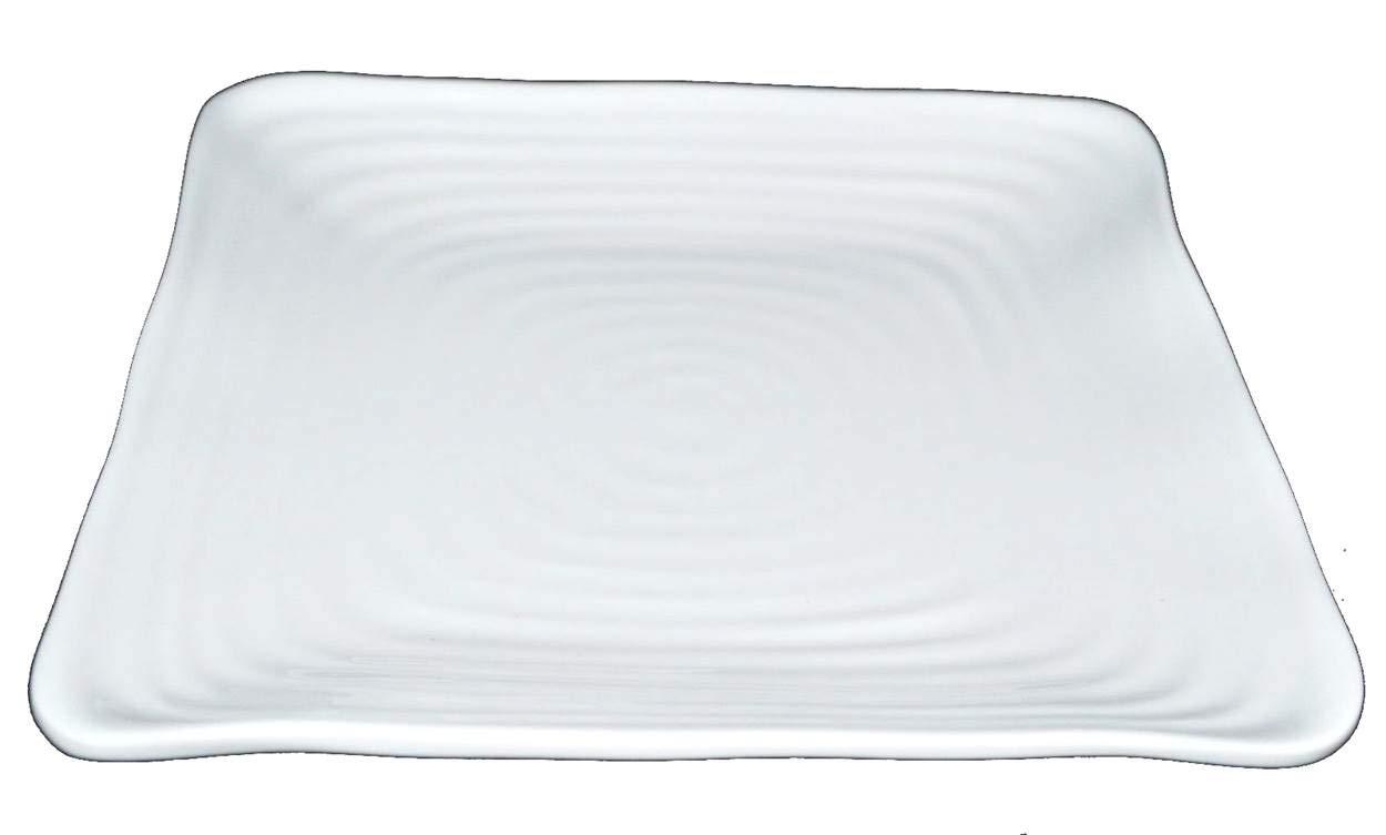 Premium Melamine Square Dinner Plates - 7.5