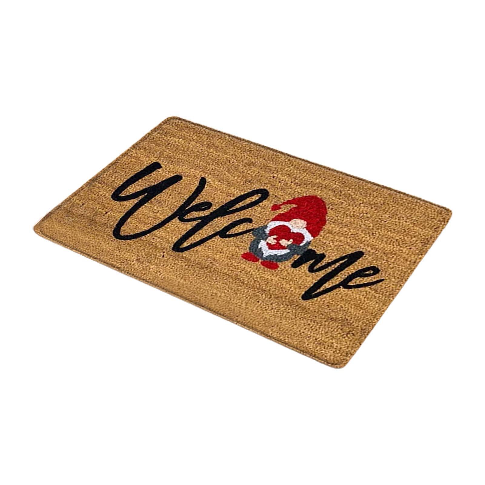 Premium Absorbent Welcome Mat with Letter Print - Non-Slip Door Mat for Bedroom, Living Room & Entryway - Christmas Holiday Home Decor Floor Carpet - Perfect for Indoor Use, Gift Giving & Seasonal Decorations