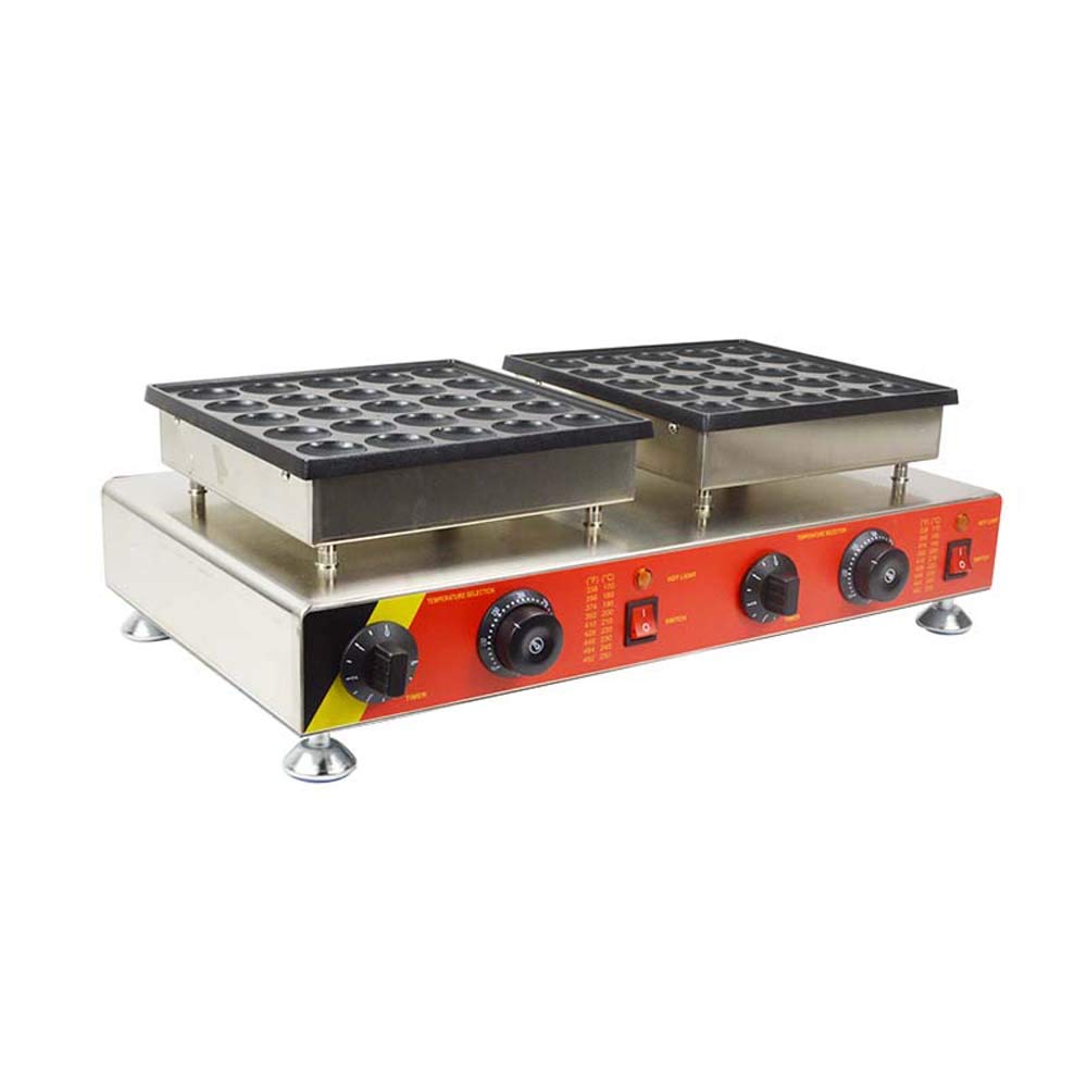 INTSUPERMAI Commercial Electric Mini Dutch Pancake Maker - 110V 50-Hole Non-Stick Pancake Machine for Restaurants, Cafes & Breakfast Buffets - Perfect for Poffertjes, Mini Pancakes & Desserts