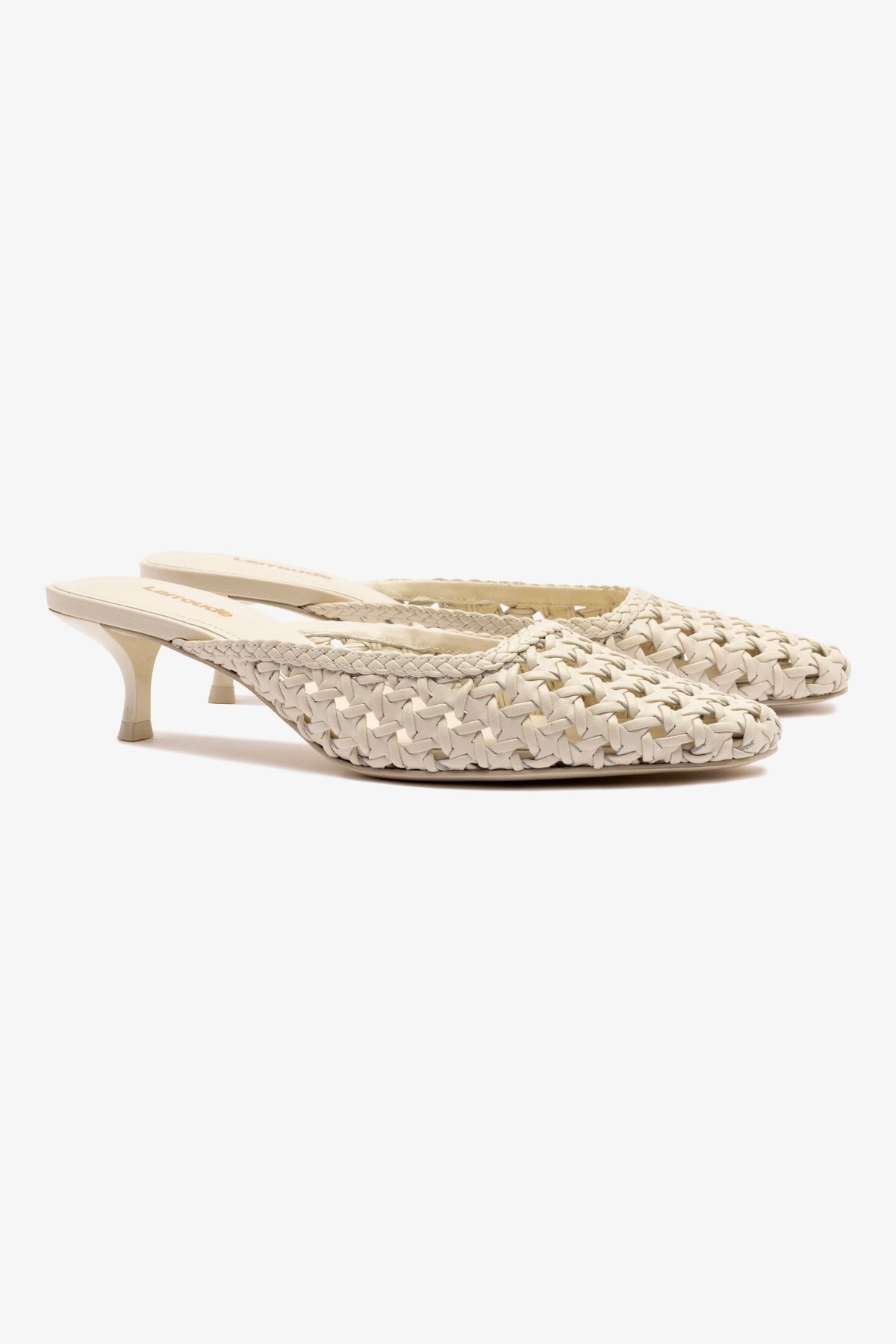 Amal Macrame Mule Shoes in Ivory Leather - Bohemian Style Summer Sandals for Women | Perfect for Beach, Vacation and Casual Outfits