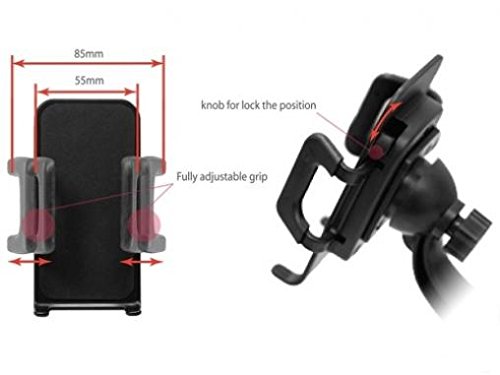 Universal Car Phone Mount Holder - 360° Rotating Windshield & Dashboard Suction Cup Stand for Samsung Galaxy J3/J7 V, J3 Mission Eclipse - Hands-Free Driving & GPS Navigation Accessory