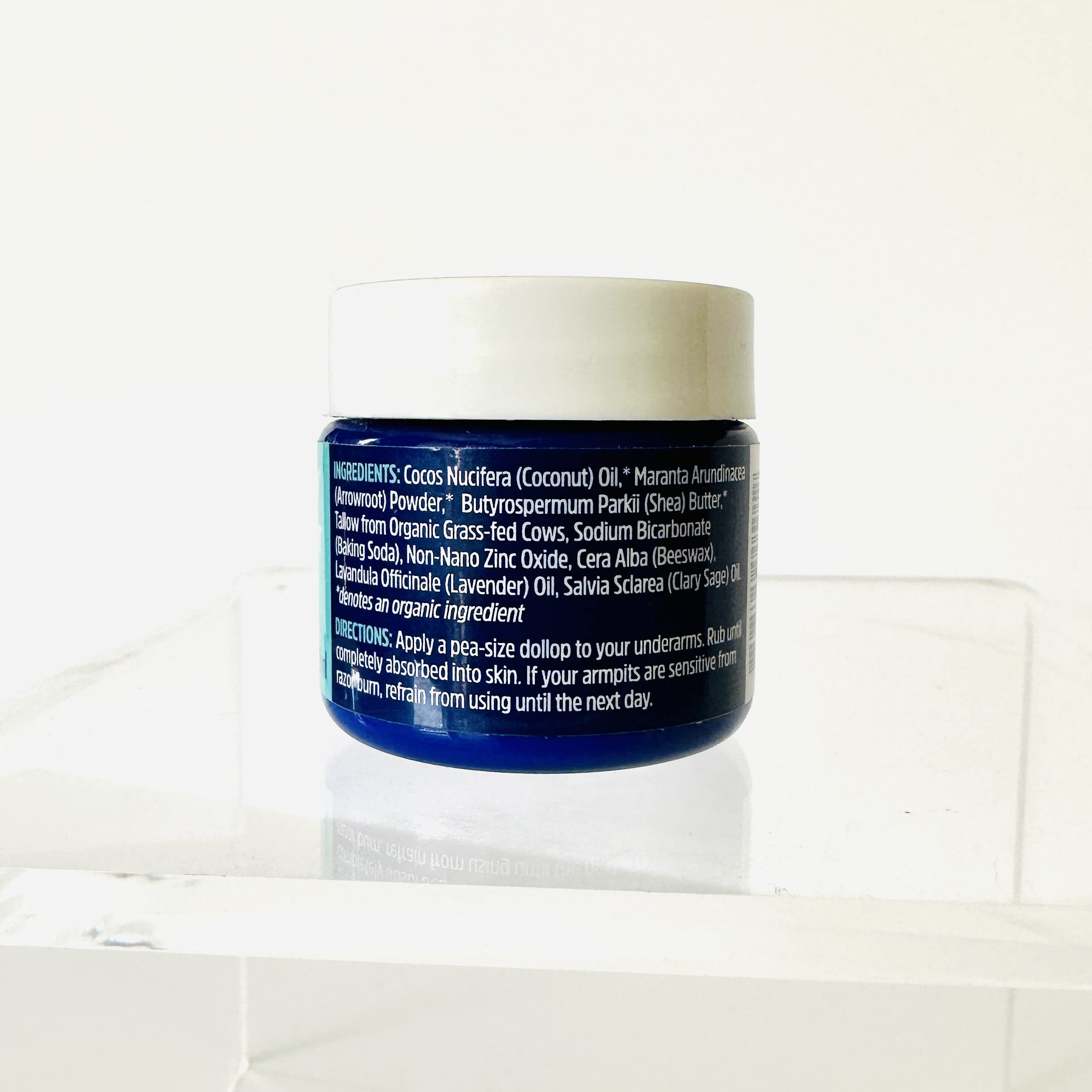 FATCO Stank Stop All Natural Deodorant Cream with Tallow & Organic Coconut Oil - Lavender Sage Scent, 1 oz Jar | Chemical-Free, Aluminum-Free Underarm Care for Women & Men | Perfect for Daily Use, Travel & Gym