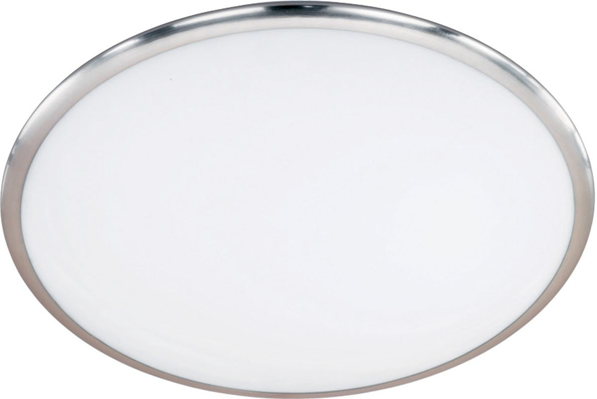 12W Seattle LED Ceiling Light Fixture - Nickel Matte Finish - Modern Energy Saving Lighting for Bedroom, Living Room & Kitchen