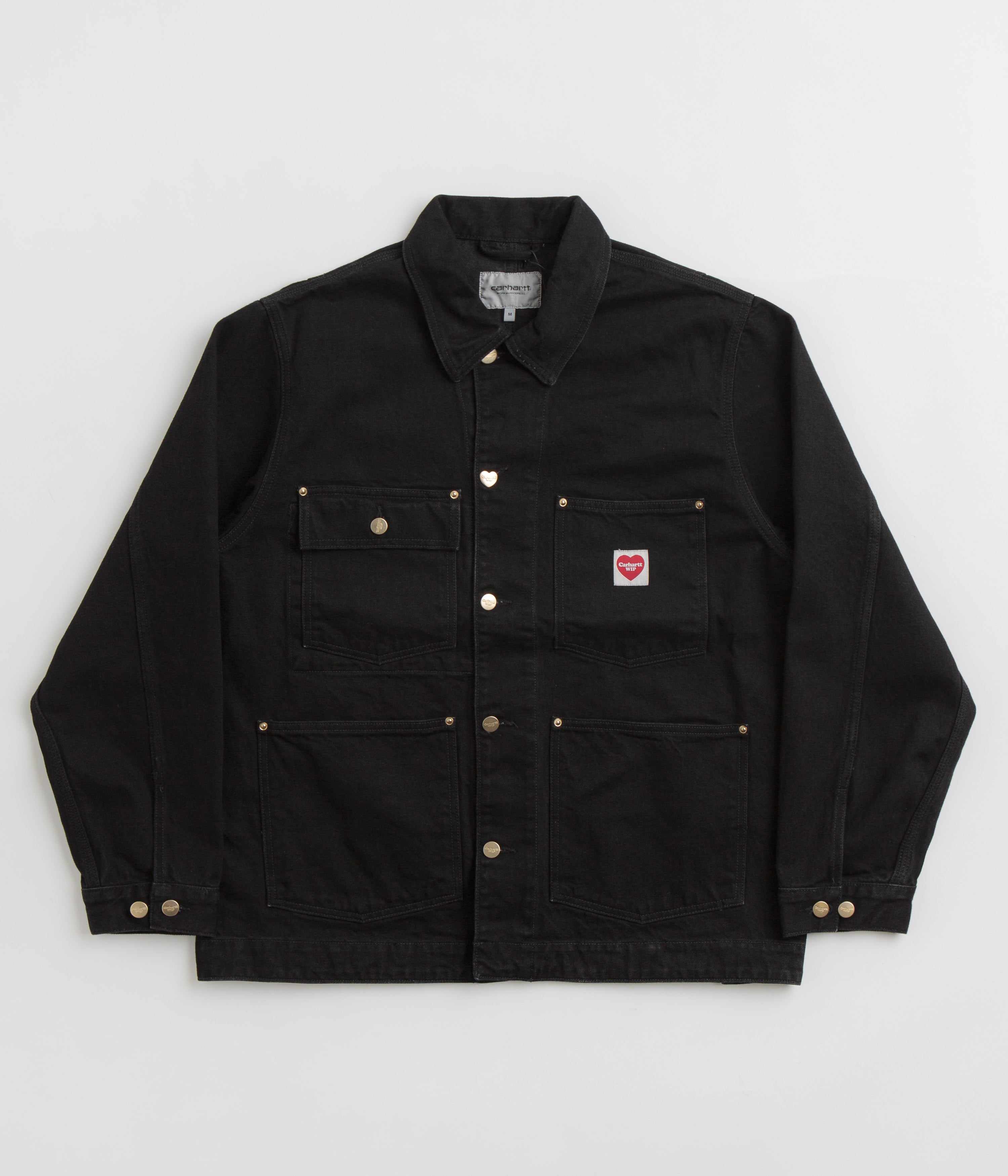 Carhartt Nash Jacket for Men - Black Rinsed Workwear Coat | Durable Outdoor Jacket for Construction, Hunting & Casual Wear