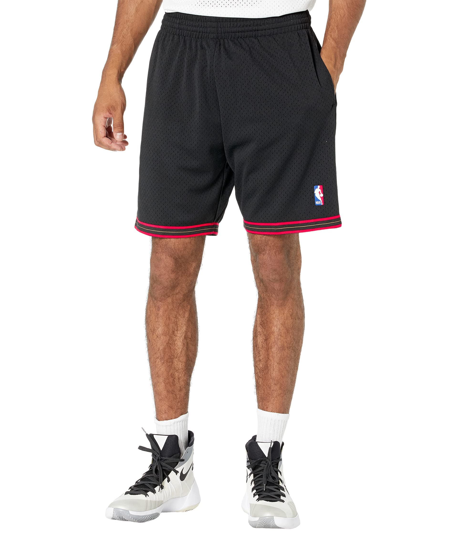 Mitchell & Ness Philadelphia 76ers 2000-01 Authentic NBA Swingman Basketball Shorts for Men - Retro Streetwear & Game Day Outfit