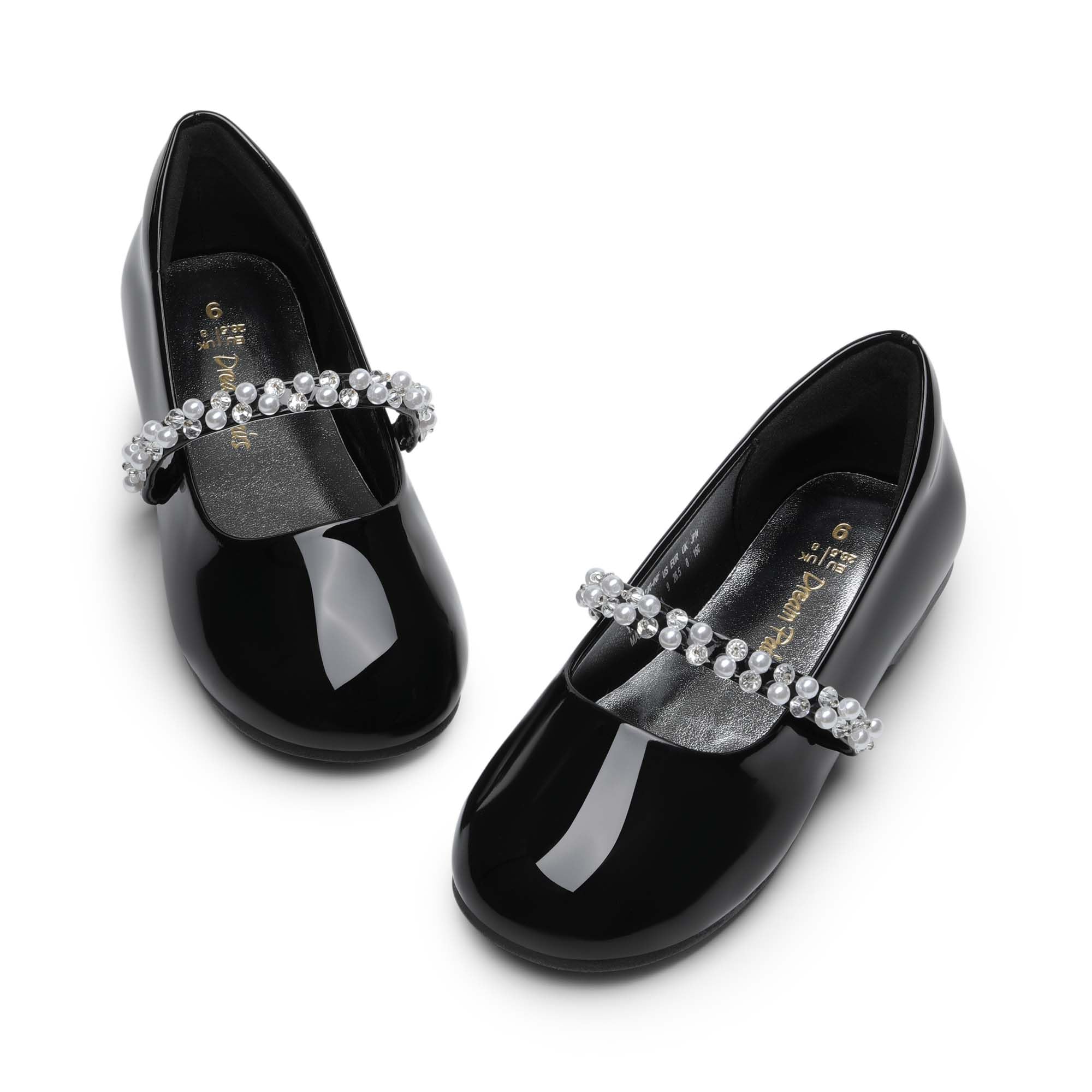 DREAM PAIRS Girls Mary Jane Dress Shoes - Ballet Flats for Toddler, Little Kid & Big Kid - Comfortable & Stylish for Wedding, Party, School & Special Occasions