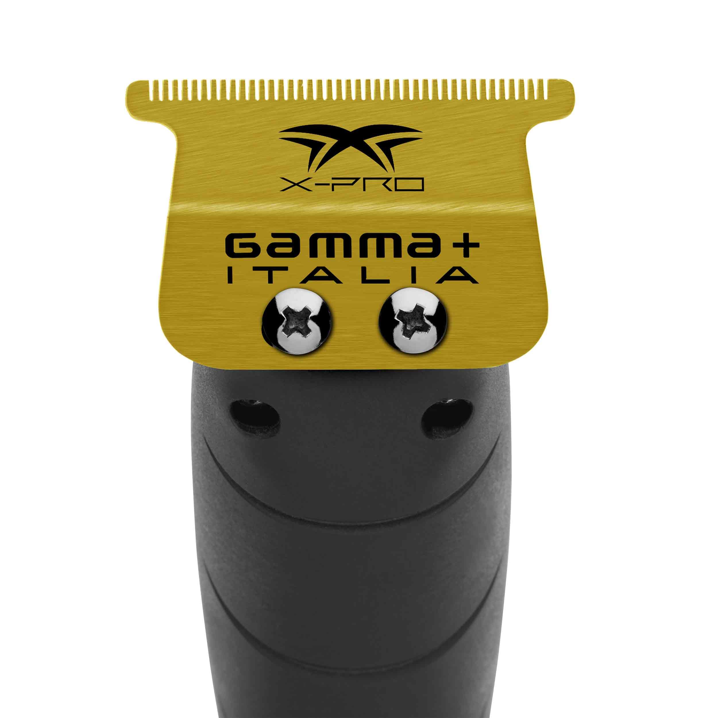 GAMMA+ Replacement X-Pro Wide Gold Titanium Blade with Black Diamond - Premium Trimmer Set for Professional Hair Cutting & Grooming | Perfect for Barbers, Stylists & Home Use