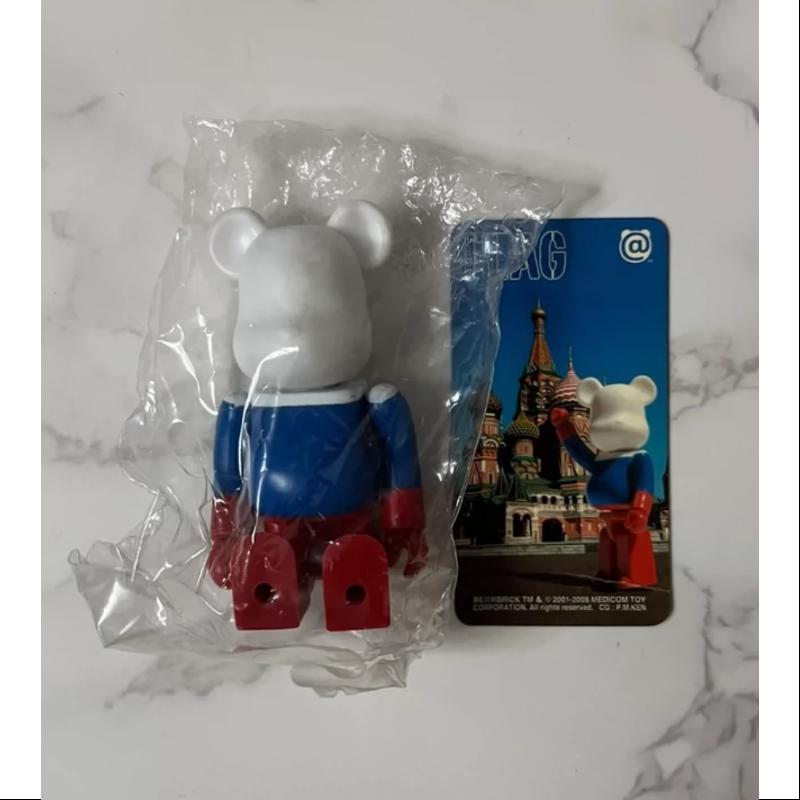 Bearbrick Series 17 FLAG Russia 100% Collectible Art Toy - Limited Edition Vinyl Figure for Display & Investment | Perfect for Home Decor, Office Collection, and Anime Fans Gift