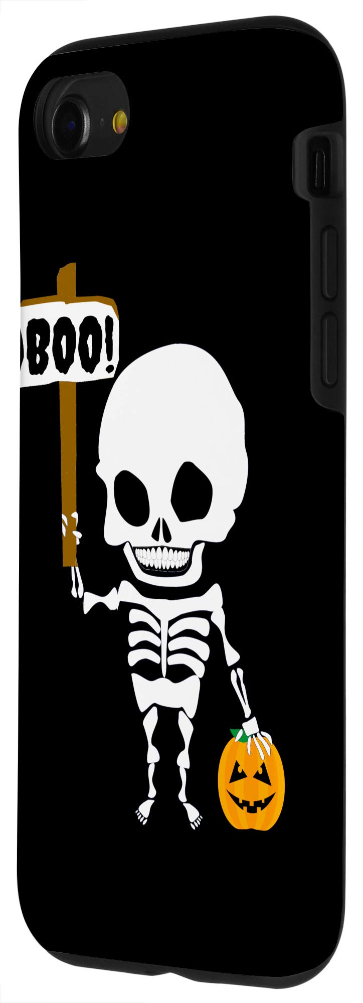 iPhone SE (2020)/7/8 Halloween Skeleton Phone Case - Funny Boo Design for Pumpkin Lovers | Perfect for Trick-or-Treating & Spooky Season Protection