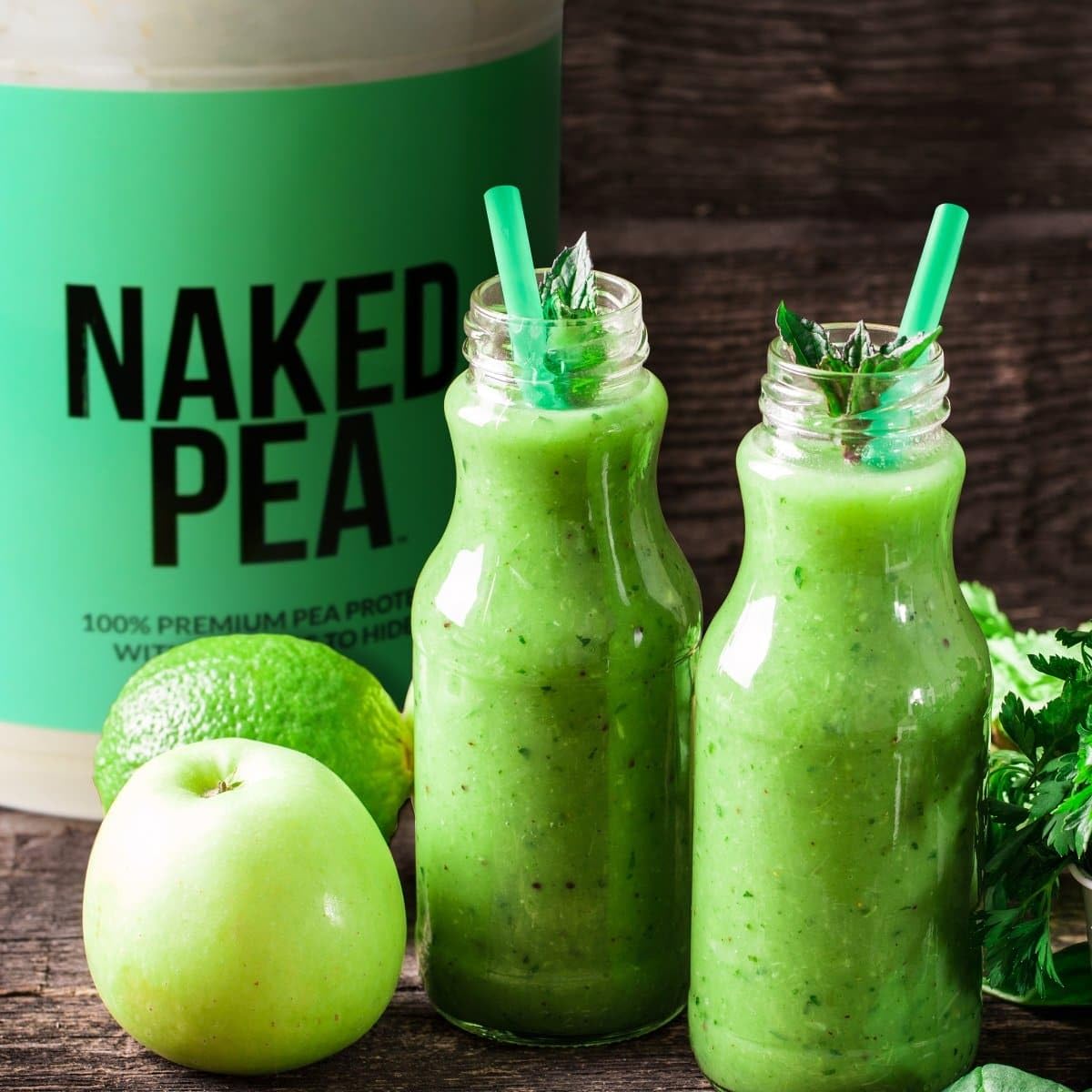 Naked Vanilla Pea Protein Isolate - 100% Pure Plant-Based Vegan Protein Powder from USA, Gluten-Free, Soy-Free, Non-GMO, Only 3 Ingredients (2LB Bag) - Perfect for Smoothies, Baking & Post-Workout Recovery