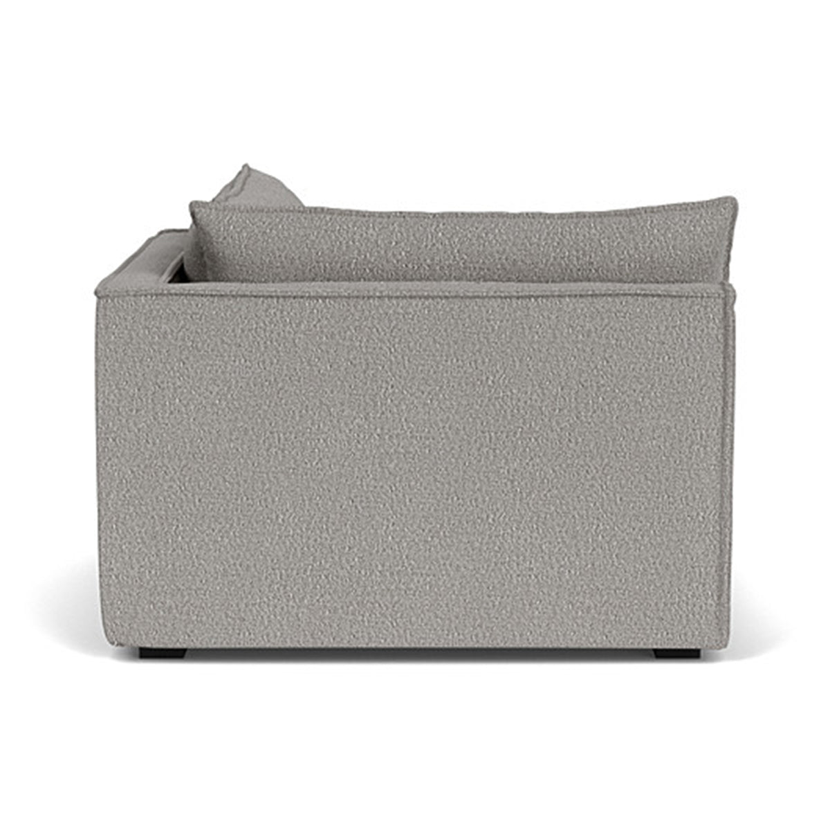 Daphne Boucle 1 Seater Right Corner Modular Sofa - Modern Comfortable Sectional Couch for Small Spaces, Living Room, Apartment & Office Use
