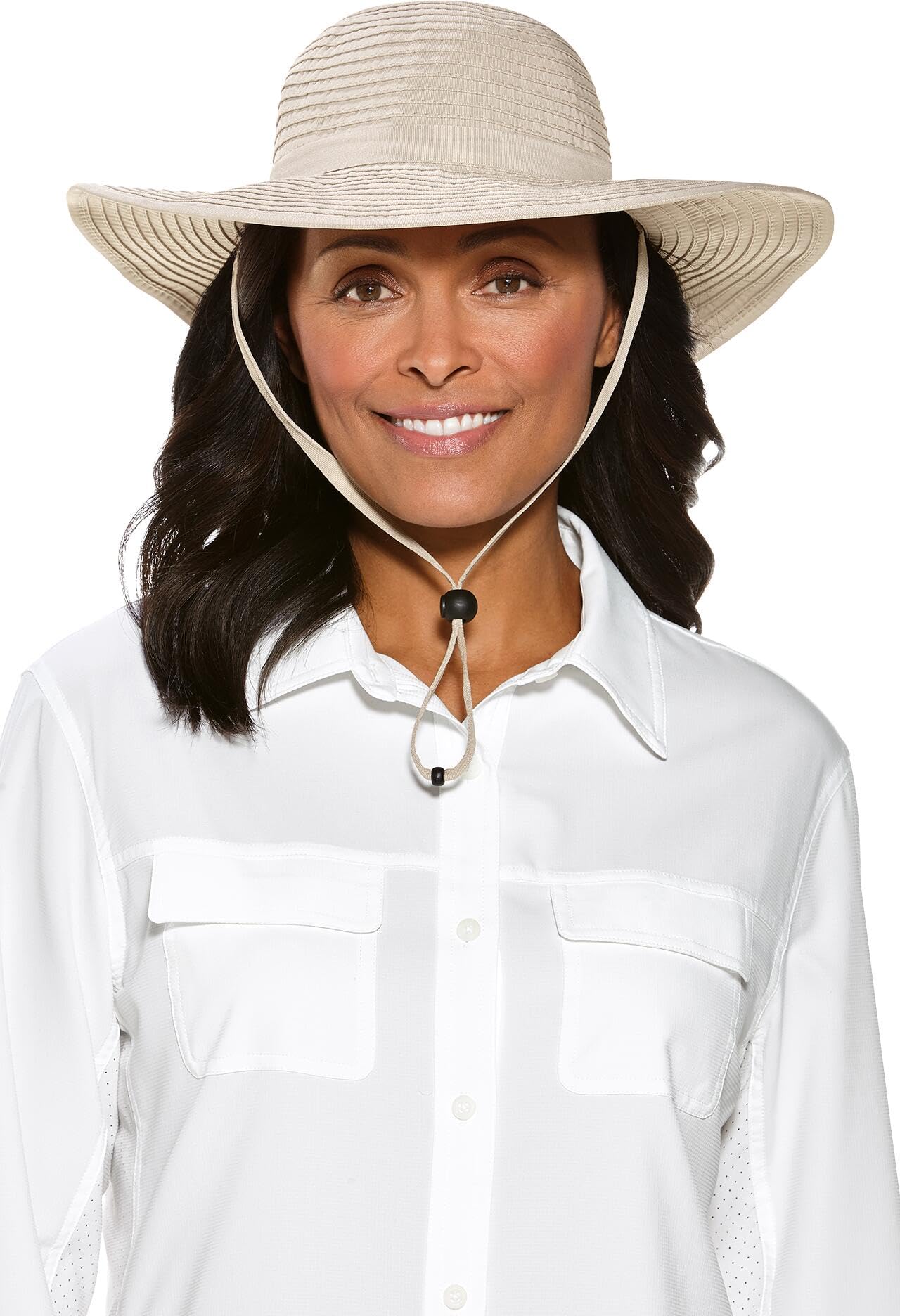 Coolibar UPF 50+ Women's Shelly Shapeable Travel Sun Hat - Sun Protective Wide Brim Hat for Beach, Hiking & Outdoor Activities