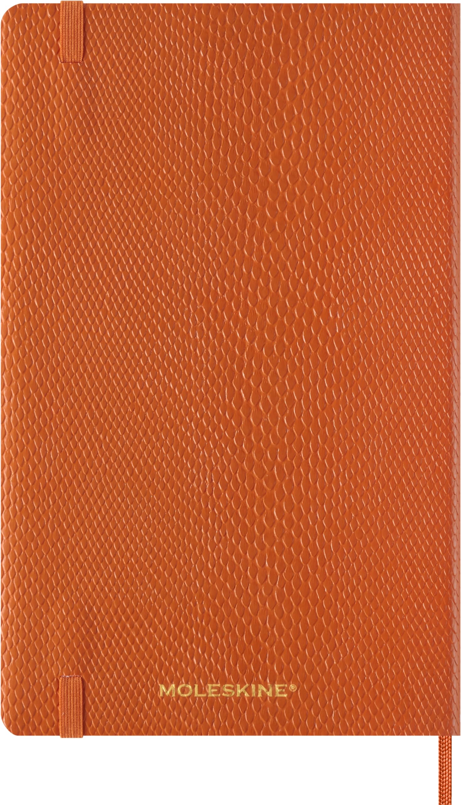**Moleskine Weekly Planner 2025 – Vegan Soft Cover, 12-Month Agenda with Notes Space, Large 13 x 21 cm, Orange – Perfect for Work, School & Travel Planning**