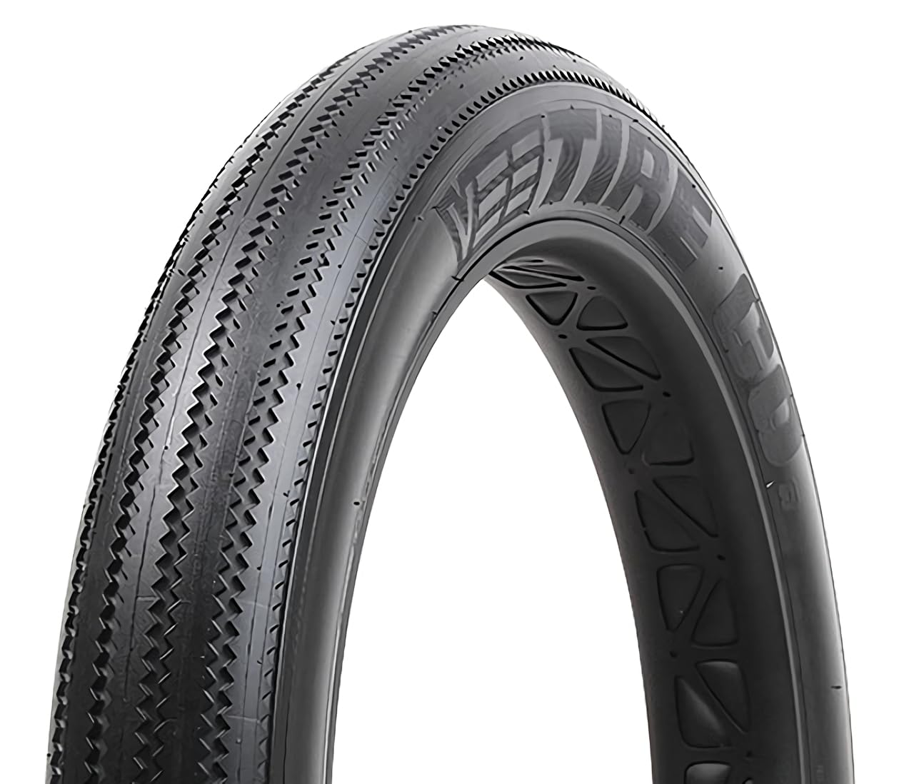 Vee Tire Zigzag Fat Tire 20x4.0 Wire Bead E-Bike Tire for Electric Bikes - BV37904 Black - Perfect for Off-Road, Snow & Sand Adventures