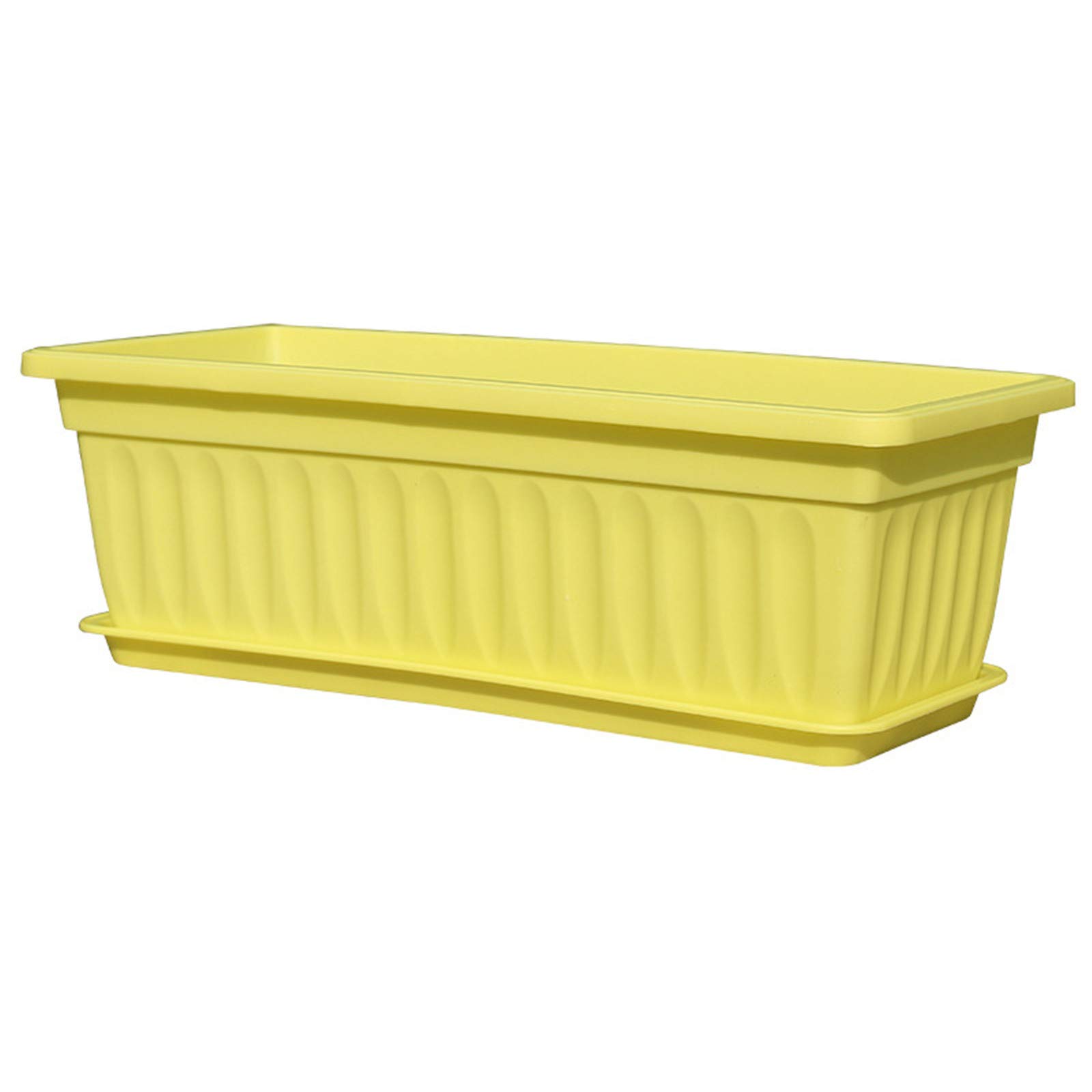 Xiaobai Flower Window Box - PP Resin Rectangular Window Planter for Vegetables, Herbs & Flowers - Durable Balcony Garden Plant Pot for Indoor/Outdoor Use