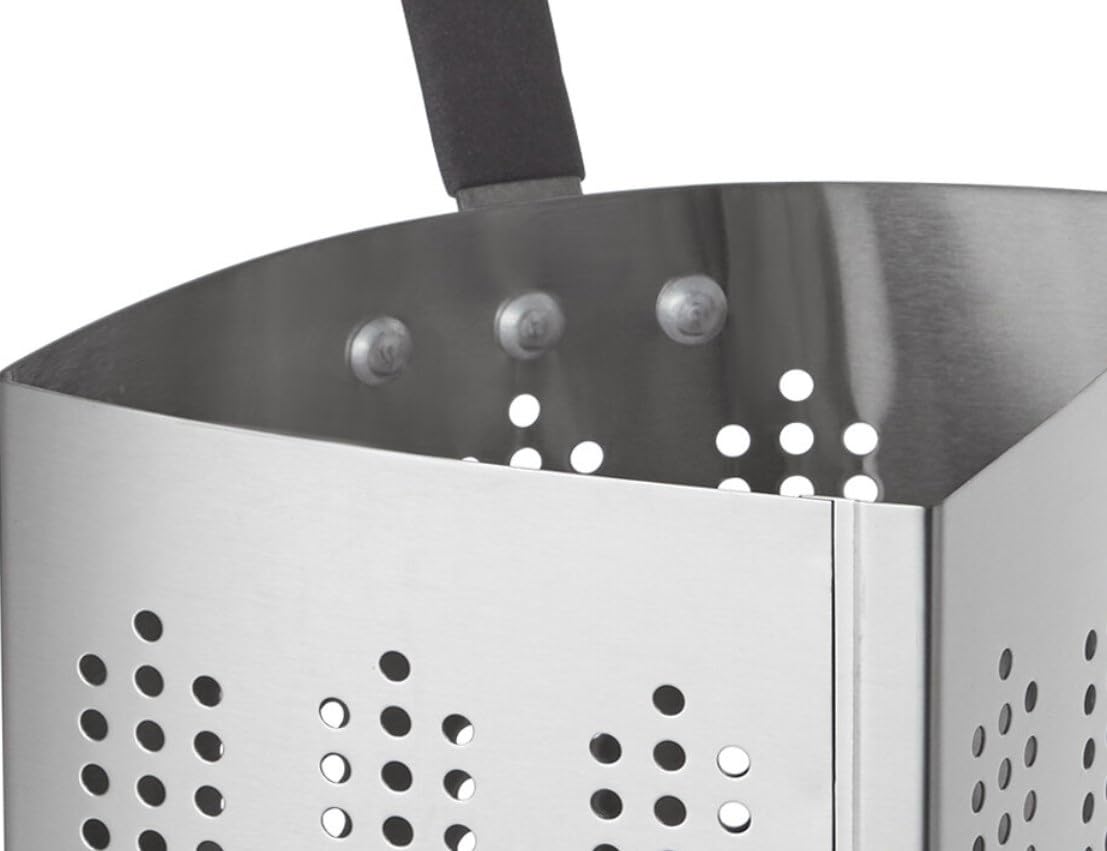 Soro Essentials 3 Quart Stainless Steel Pasta Cooker Insert - Pasta Strainer & Blanching Basket for Stock Pots - Perfect for Cooking Pasta, Seafood, Vegetables and Noodles - Ideal for Home Kitchens & Restaurants