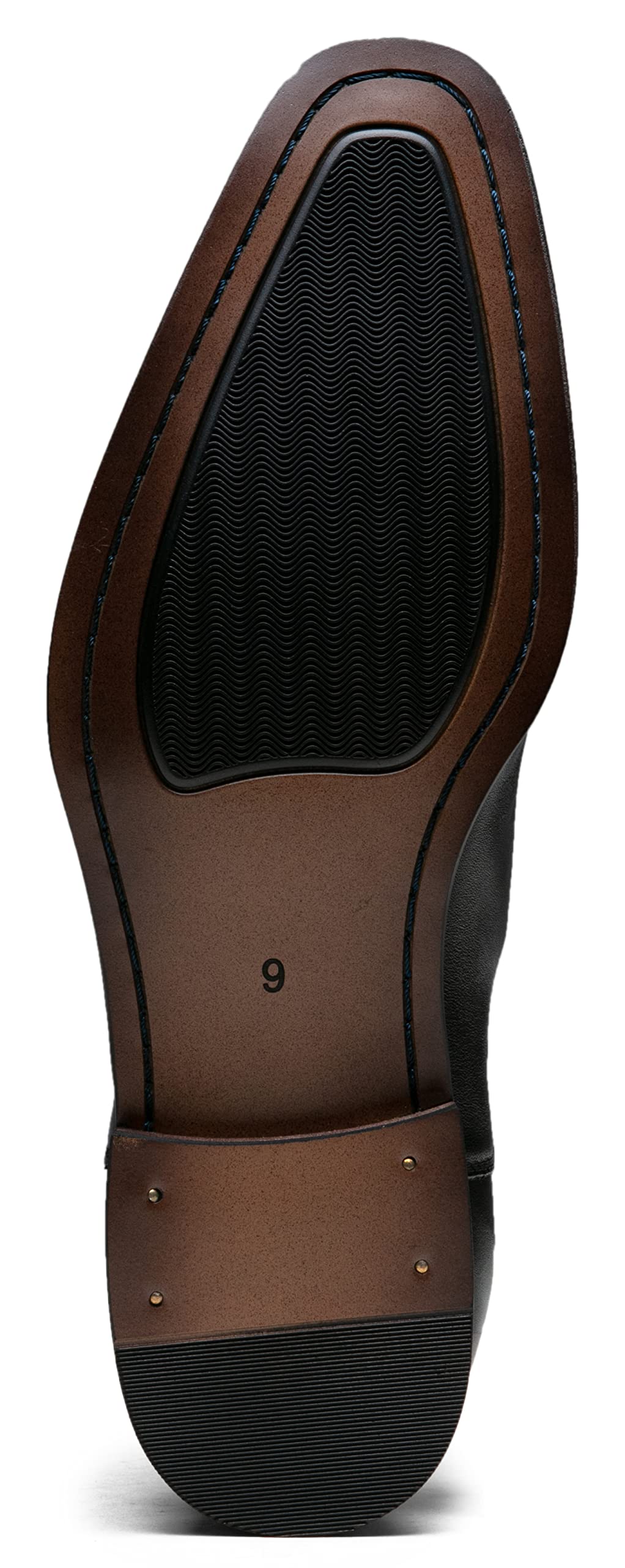Jousen Men's Chelsea Boots - Polished Leather Dress Boots, Stylish Classic Retro Slip-On Boots for Men | Perfect for Business Casual, Office Wear & Night Out