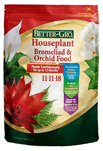 Better Gro Orchids, Bromeliads & Houseplant Slow Release Fertilizer - 3 Month Plant Food for Indoor Plants, Perfect for Potted Flowers, Succulents & Tropical Plants