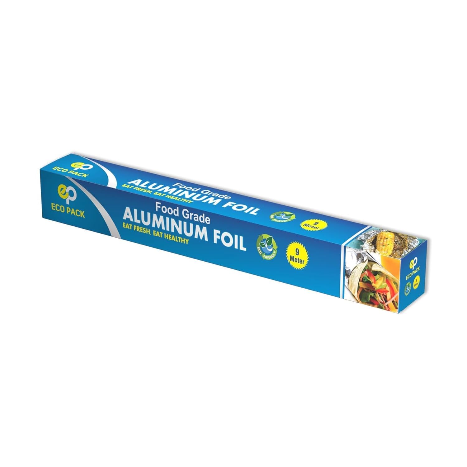 Premium Aluminum Foil & Parchment Paper Roll - Heavy Duty Food Wrapping & Baking Sheet for Cooking, Grilling, Meal Prep & Storage (9 Meters, 1 Roll) - Ideal for Home Kitchens, Restaurants & Outdoor BBQs