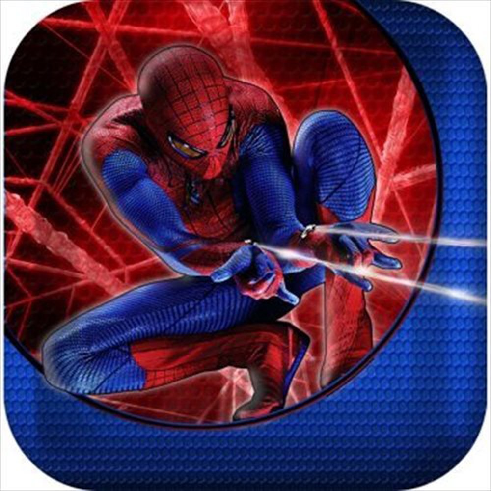 Marvel The Amazing Spider-Man 8-Inch Dessert Plates - Set of 4 | Superhero Party Supplies for Kids Birthday, Halloween, Comic-Themed Events