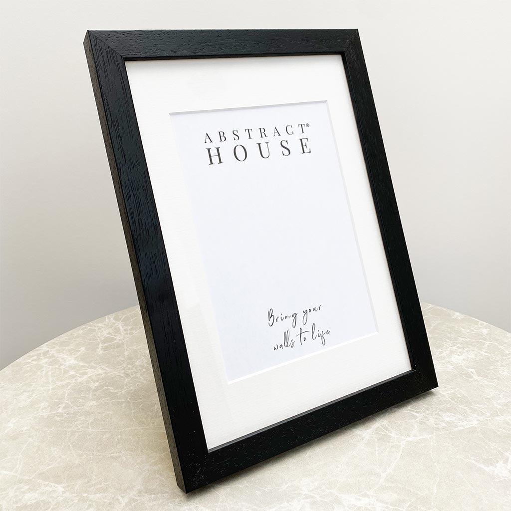 Black Wooden Picture Frame 21x30cm (8.3x11.8 Inches) - Freestanding Tabletop Photo Display for Home Decor, Office, or Gift Giving