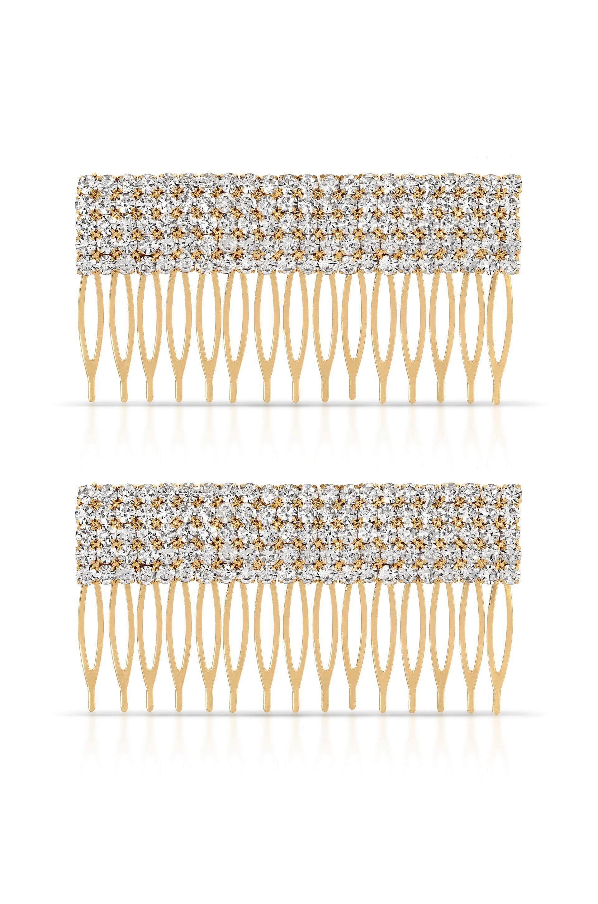 Elegant Dynasty Crystal Hair Comb Set for Women - Vintage Bridal Wedding Hair Accessories & Formal Event Styling