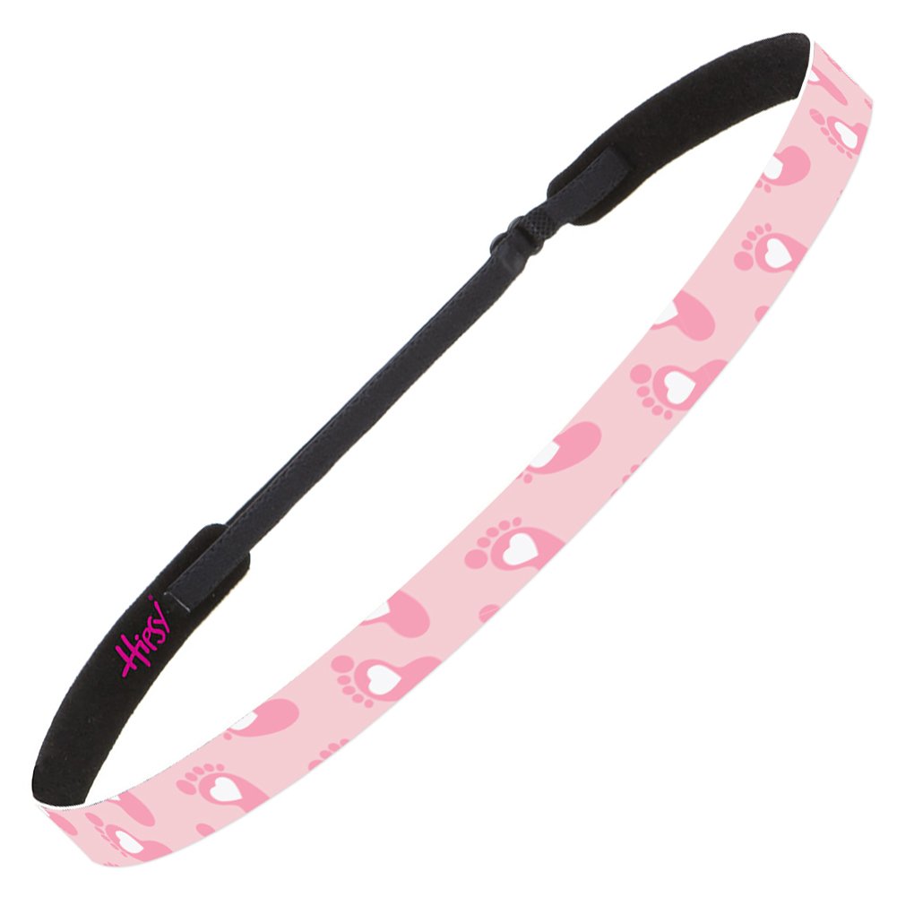 Hipsy Adjustable No-Slip Baby Gender Reveal Headbands for Women - Skinny Girl Pink & Boy Blue - Perfect for Gender Reveal Parties, Baby Showers & Maternity Photography