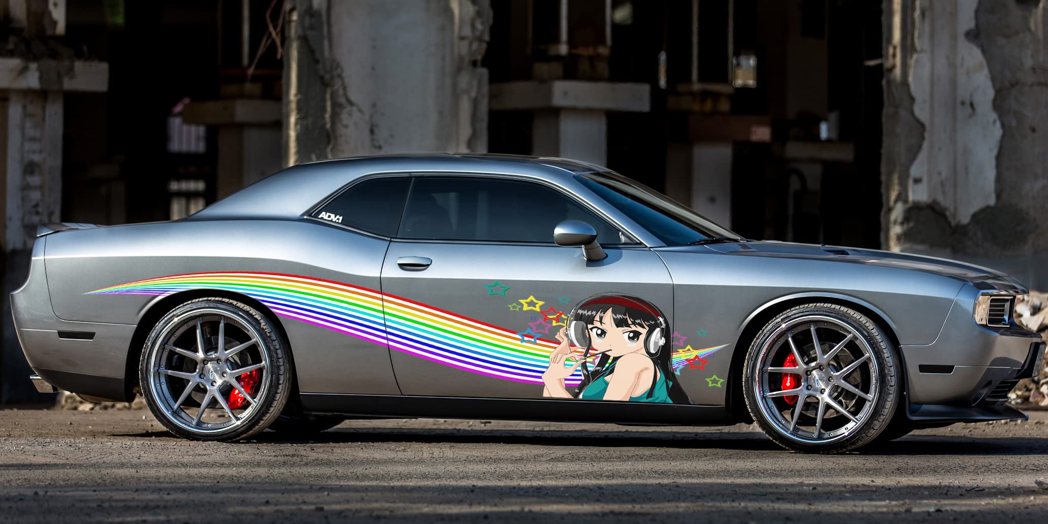 Anime Girl Car Stickers - Large 26x90 One Piece Manga Decals for Cars, Sexy Anime Girl Decals for Men - Waterproof Vinyl Vehicle Decoration for Windows, Laptops, Motorcycles (Multi Style ZYO_5)