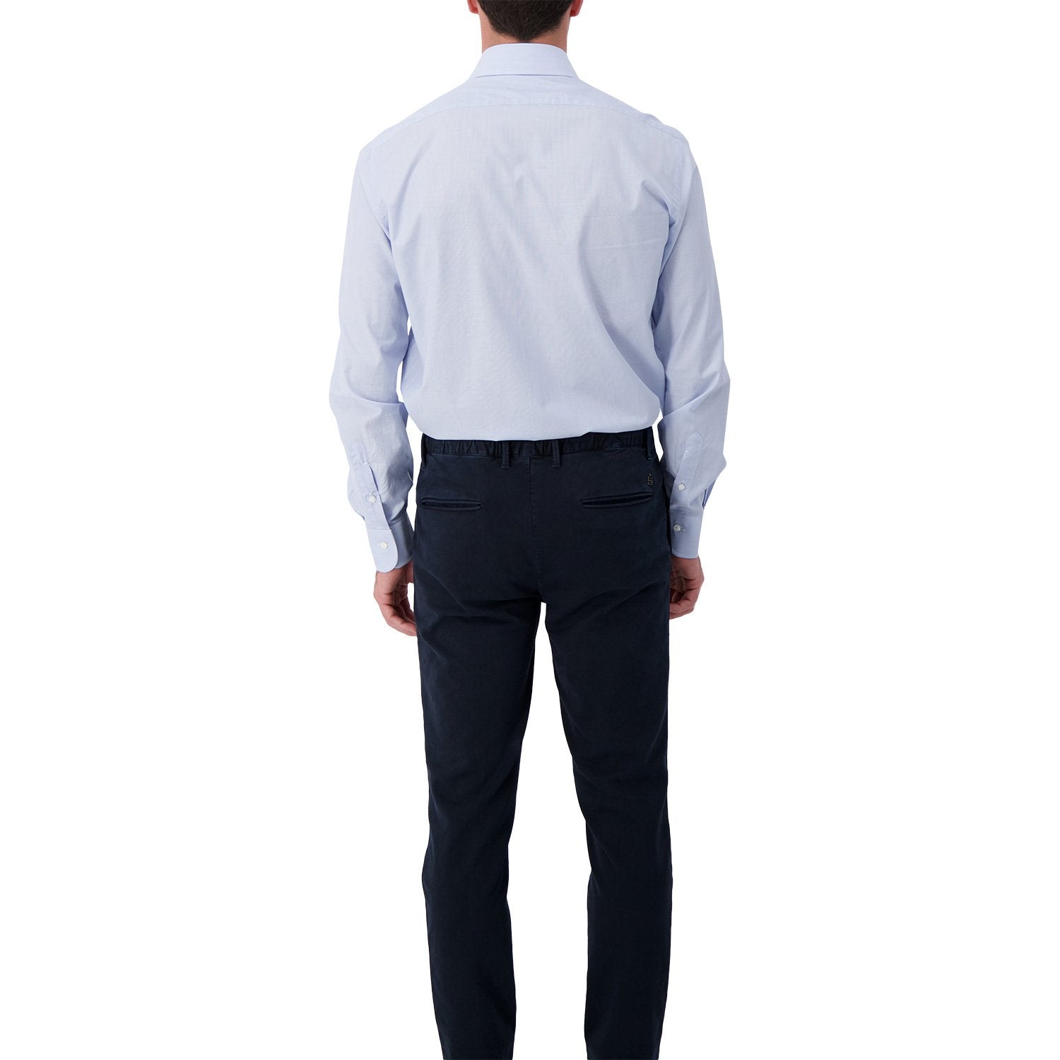 Barba Napoli Blue Classic Dress Shirt for Men - Premium Italian Cotton Formal Wear for Business & Special Occasions