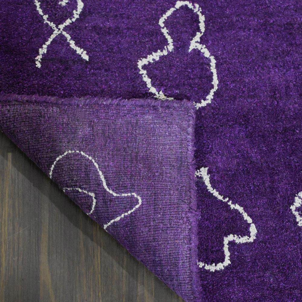 Handmade Reflection Hand Knotted Wool Rug - Bohemian Style Area Rug for Living Room, Bedroom, Nursery - Non-Slip & Durable Home Decor