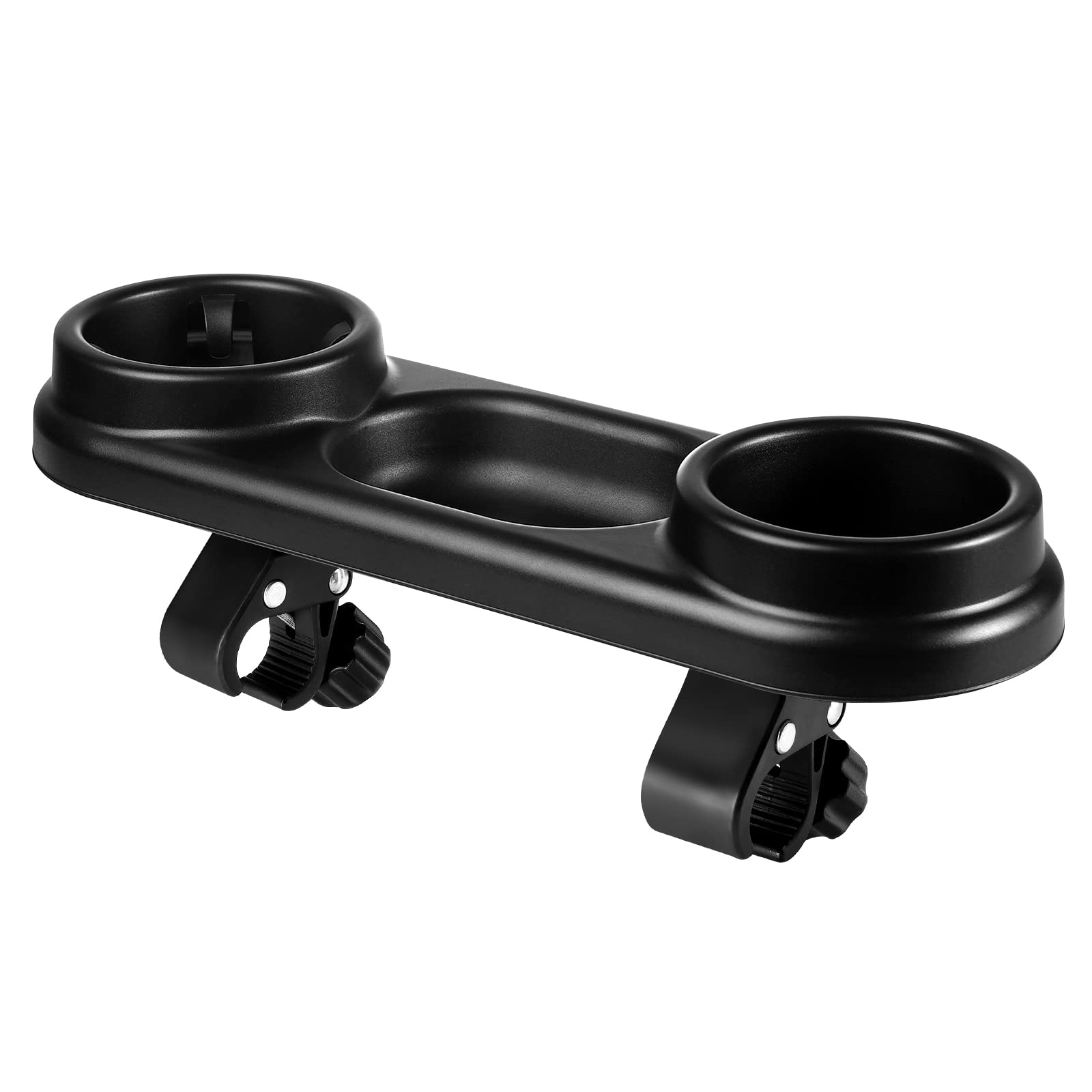 **Accmor 3-in-1 Universal Stroller Cup Holder with Snack Tray – Portable Snack Catcher & Drink Holder for Baby & Mom – Perfect for Walks, Travel & On-the-Go Feeding (Black)**