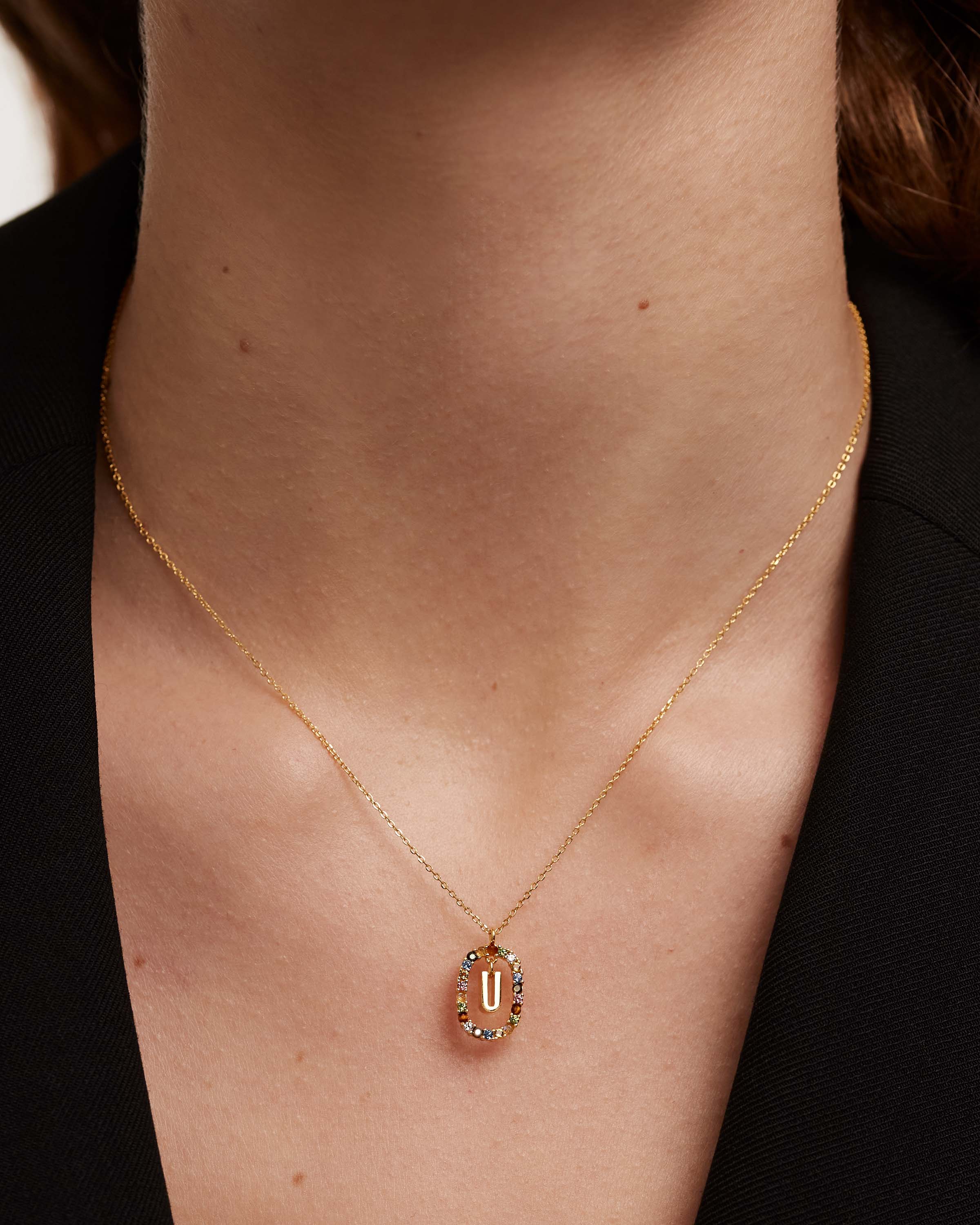 Letter U Necklace - Personalized Initial Pendant Jewelry for Women - Perfect Gift for Birthday, Anniversary & Everyday Wear