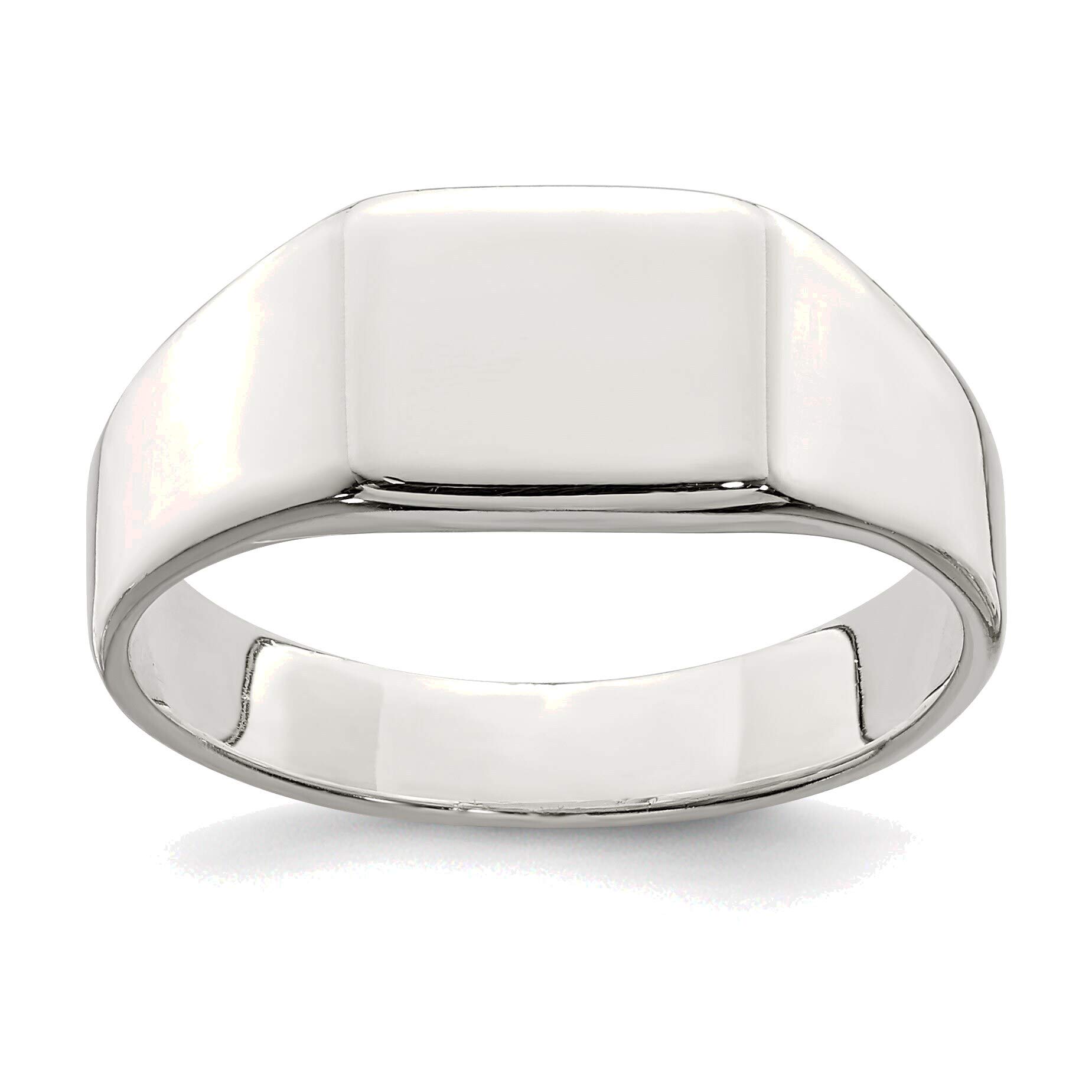 Bonyak Sterling Silver Signet Ring Size 8 - Elegant Jewelry for Men & Women