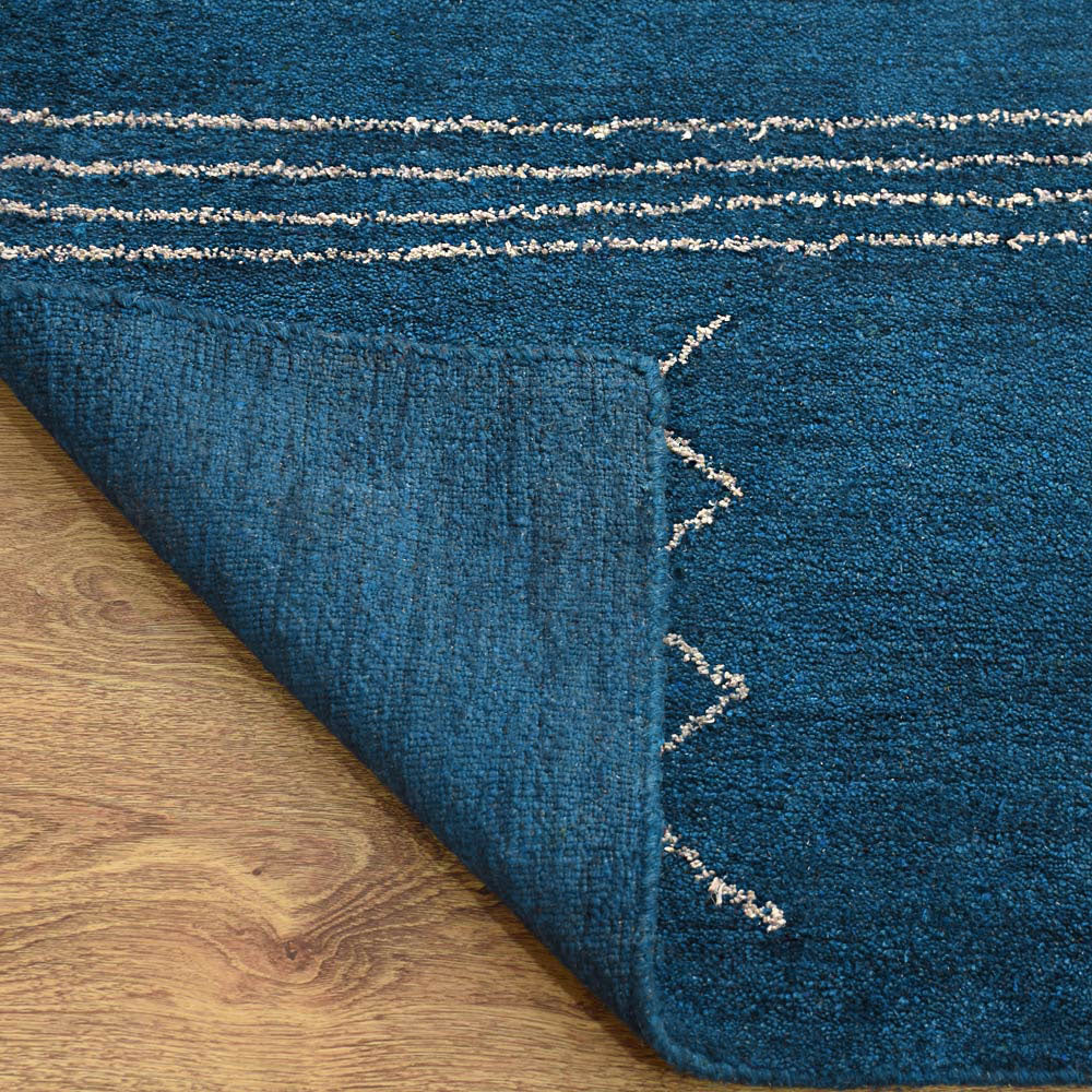 Handmade Rhombus Wool Area Rug - Premium Hand Knotted Persian Style Carpet for Living Room, Bedroom & Dining Room Decor