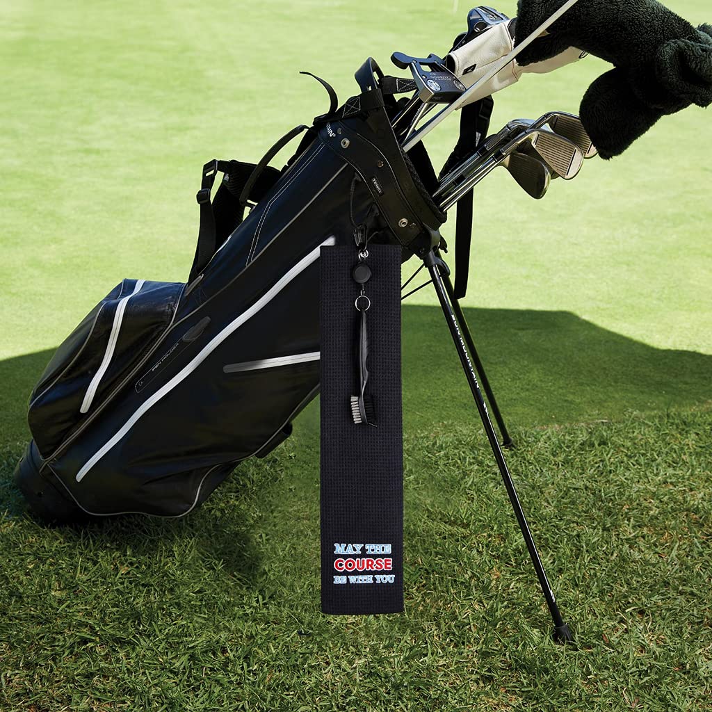 **Premium Golf Accessories for Men - Funny Dad Gifts, Golf Towel, Club Cleaner & Divot Repair Tool | Perfect for Golfers, Father's Day & Course Maintenance**