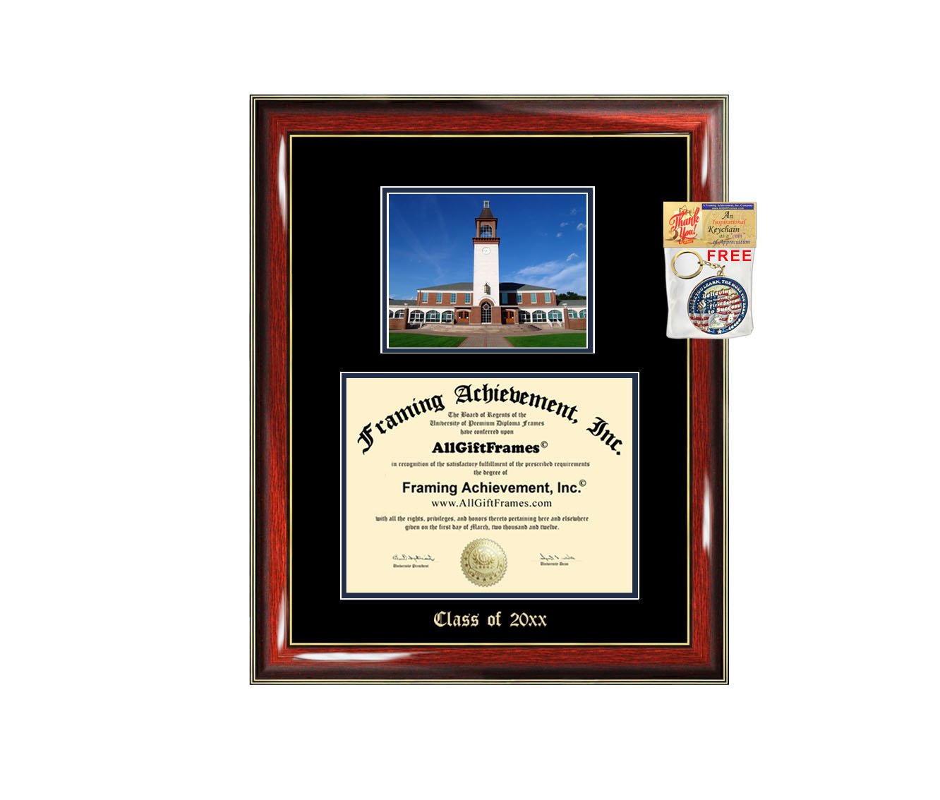 Quinnipiac University Diploma Frame - Premium Embossed Graduation Gift for Bachelor, Masters, MBA, PhD & Doctorate Degrees - Perfect for Displaying Diplomas in Offices & Homes