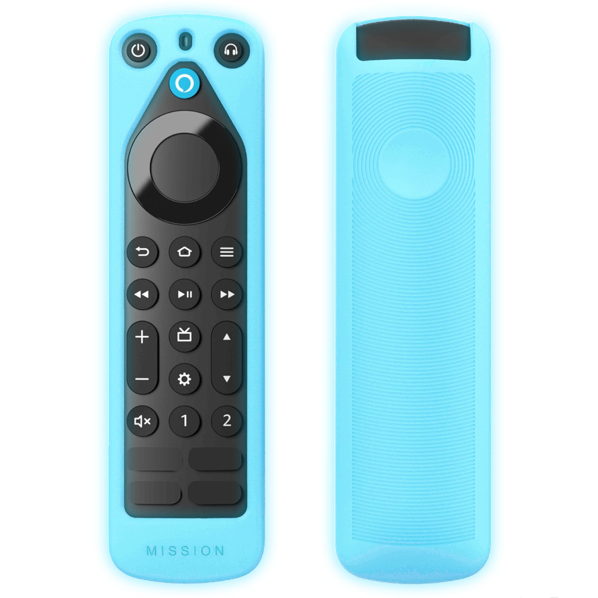 Amazon Alexa Voice Remote Pro Bundle with Glow in the Dark Cover - Black | Hands-Free Voice Control for Fire TV, Streaming Devices | Perfect for Movie Nights, Gaming & Home Entertainment