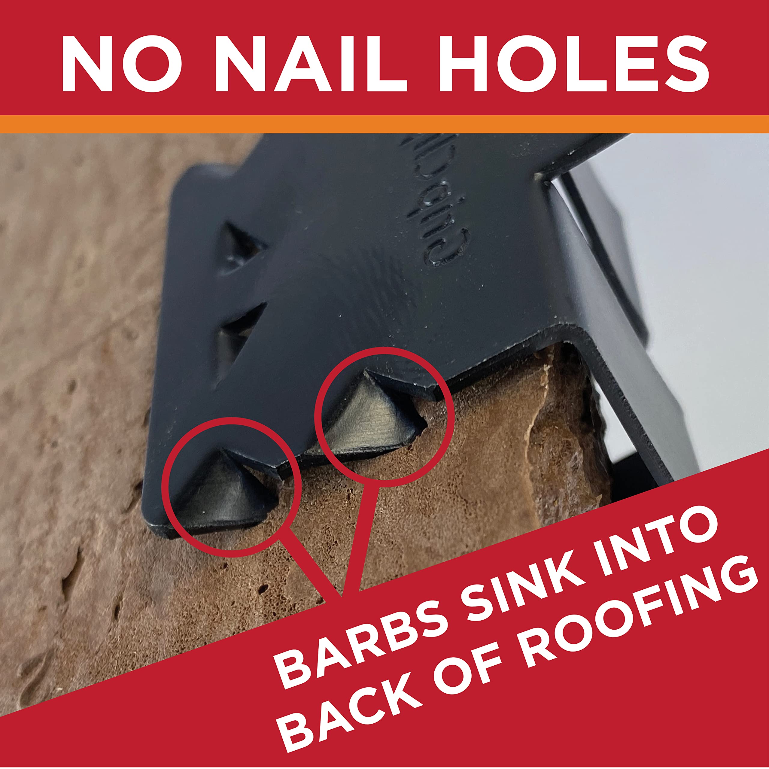 Roof Clips for Heat Tape & Electric Cables - Nail-Free Outdoor Cable Clips (.625-25 Pack) | Prevents Roof Damage | Ideal for Roof Heat Cable Installation & Winter Home Protection
