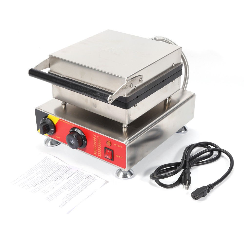 ALDKitchen Waffle Stick Maker - 4 Large Non-Stick Plates, 110V Electric Waffle Iron for Homemade Belgian Waffles | Perfect for Breakfast, Parties & Kids Snacks | Easy to Clean & Use