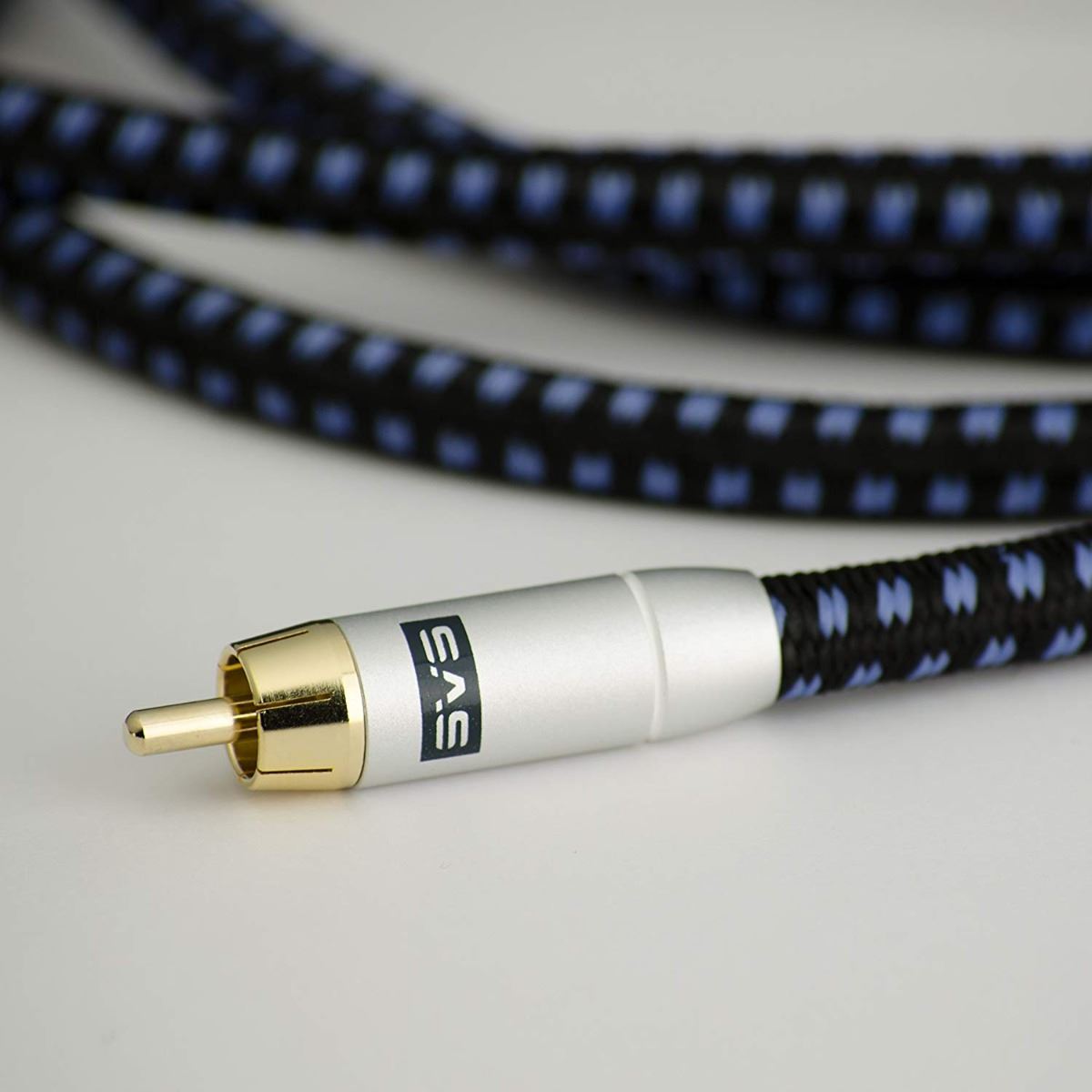 High-Quality SVS SoundPath Single RCA Cables for Home Theater & Audio Systems - Premium Shielded RCA Interconnect Cables for Clear Sound Transmission - Perfect for Speakers, Subwoofers & AV Receivers