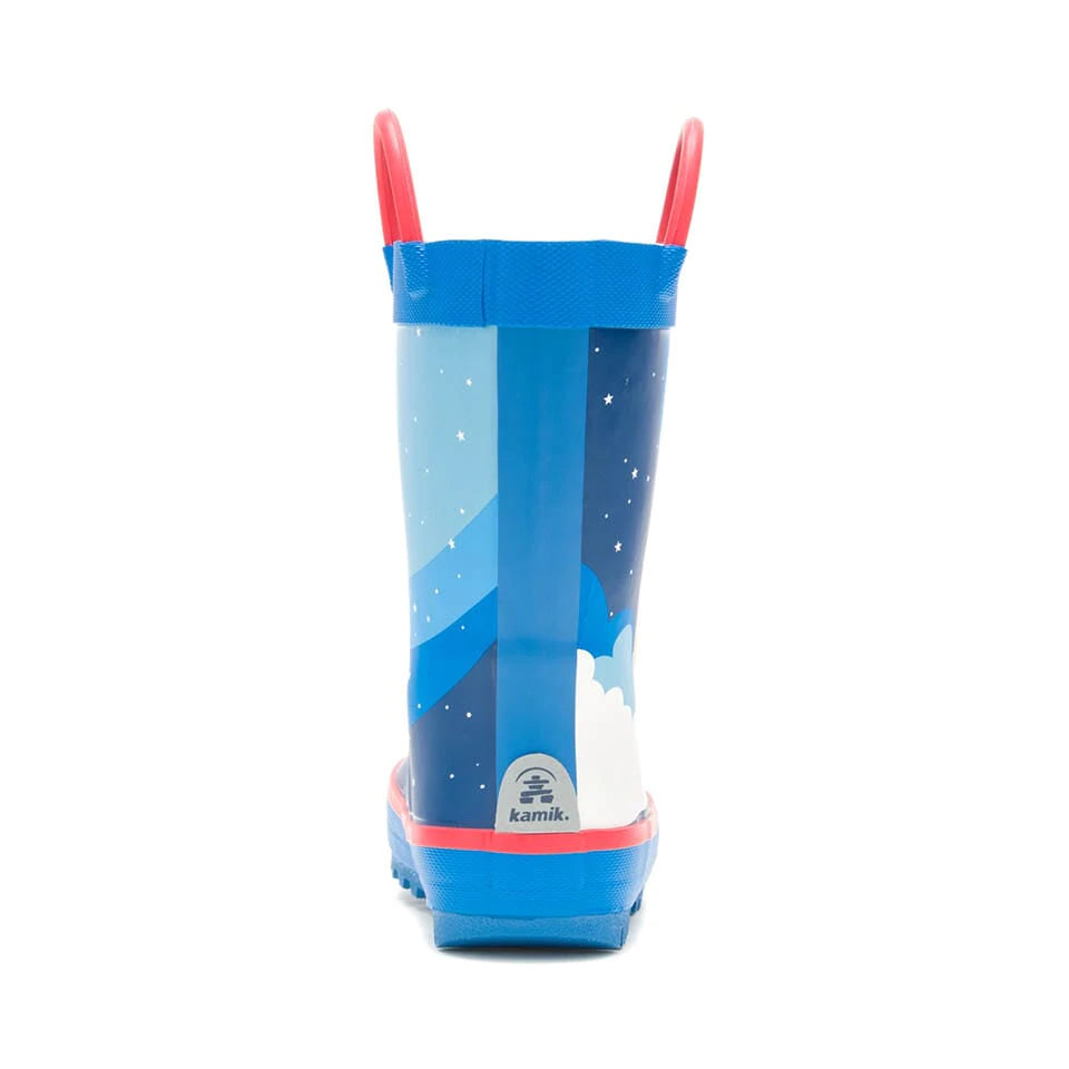 Kamik Rocket Ship Toddler Rain Boots - Waterproof Kids Rain Boots for Boys & Girls - Perfect for Puddles, Playground & Outdoor Adventures