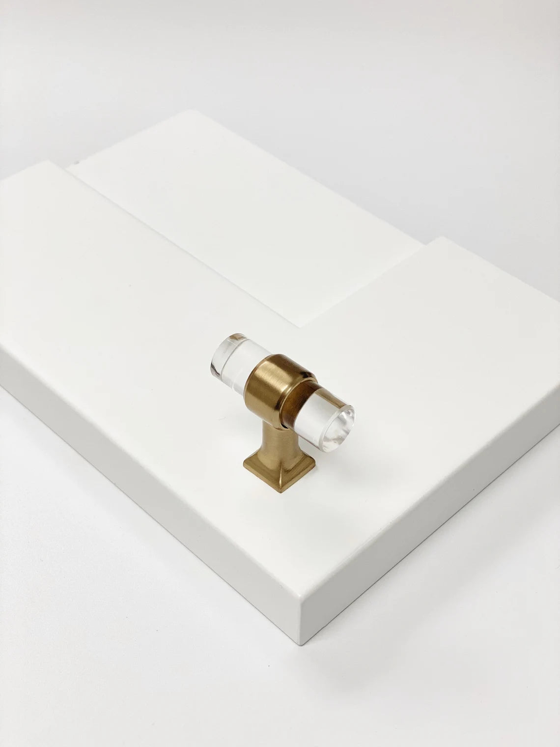 Lucite Champagne Bronze Drawer Pulls - Elegant Cabinet Handles for Kitchen, Bathroom & Furniture (Set of 10) - Perfect for Modern Home Decor & DIY Renovation Projects