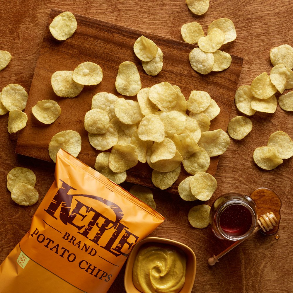 Kettle Brand Honey Dijon Potato Chips - 2 Ounce Bags (Pack of 24) | Crunchy Snacks for Parties, Picnics & Lunchboxes | Gluten-Free & Non-GMO Snack Food