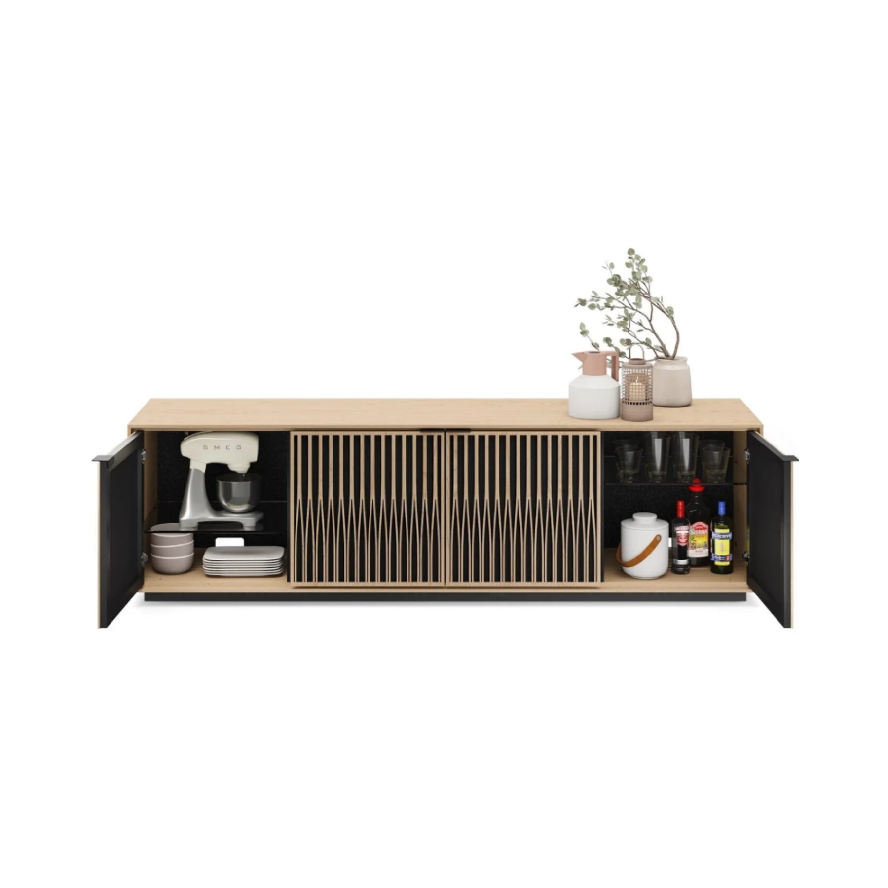 BDI 8703 Tune Media Cabinet - Modern TV Stand with Storage for Living Room, Home Theater & Entertainment Centers - Perfect for Organizing Electronics, Gaming Consoles & Streaming Devices